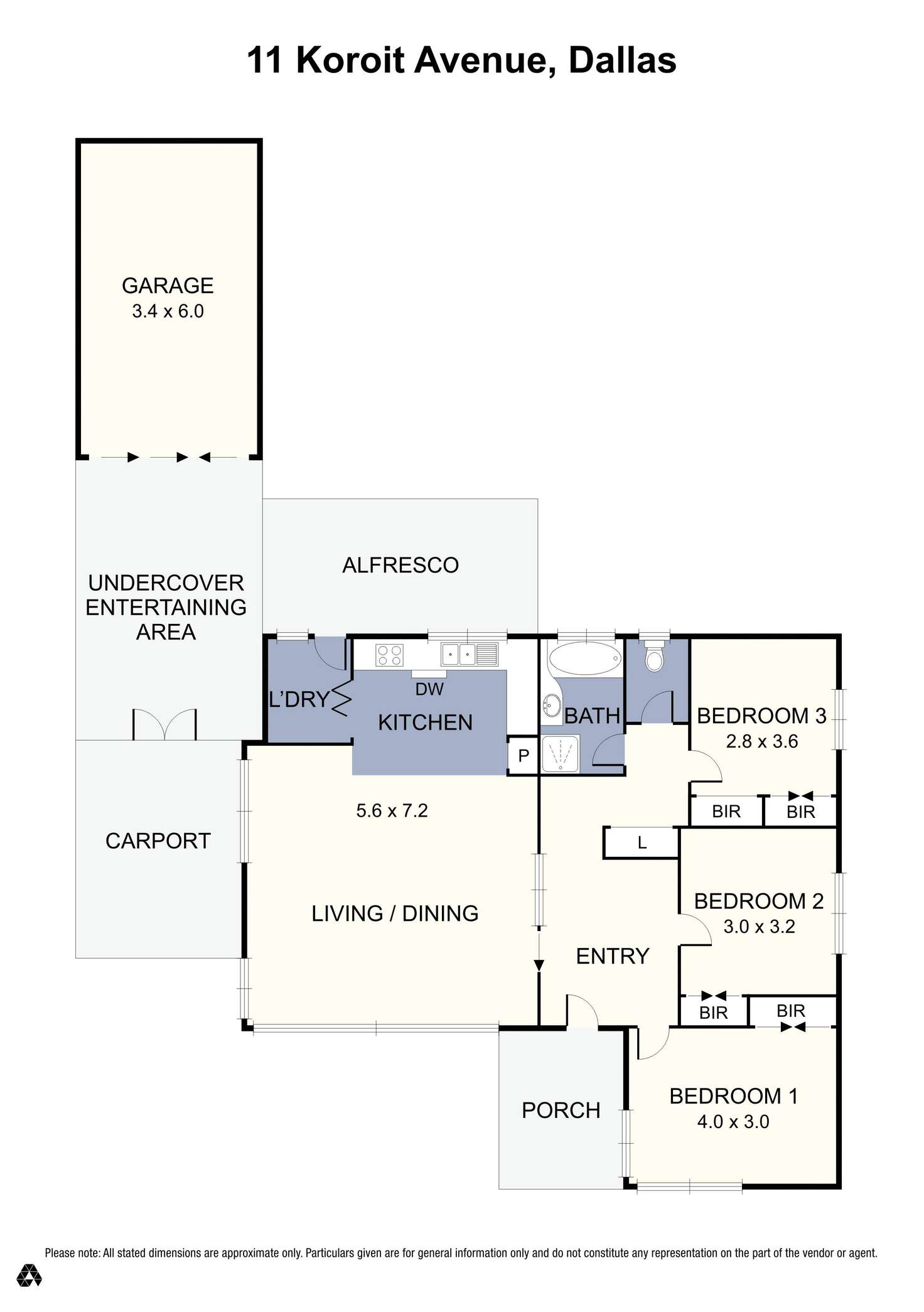 Floorplan of Homely house listing, 11 Koroit Avenue, Dallas VIC 3047