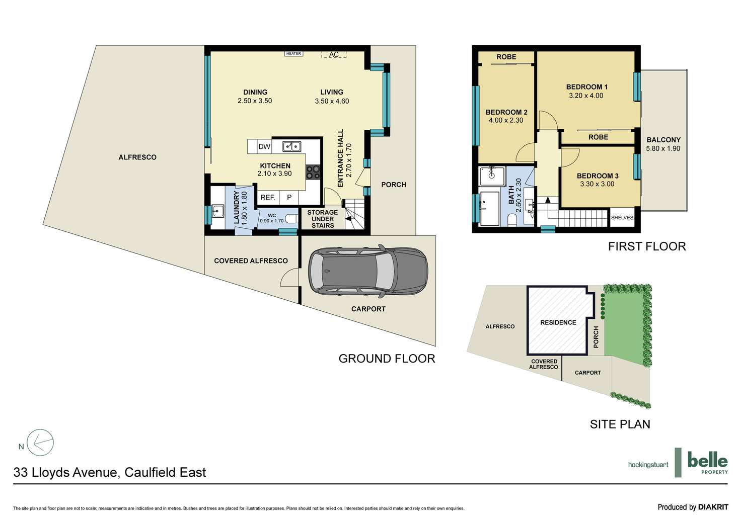 Floorplan of Homely townhouse listing, 33 Lloyds Avenue, Caulfield East VIC 3145