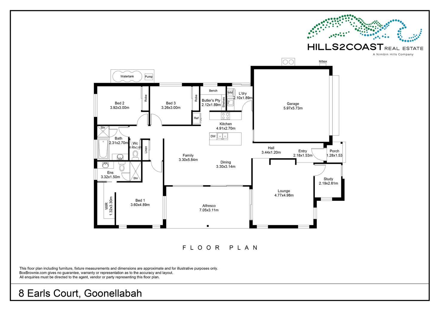 Floorplan of Homely house listing, 8 Earls Court, Goonellabah NSW 2480