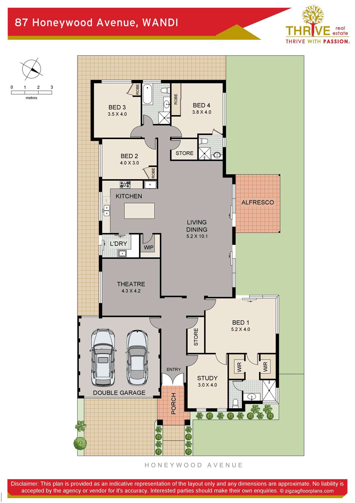 Floorplan of Homely house listing, 87 Honeywood Avenue, Wandi WA 6167