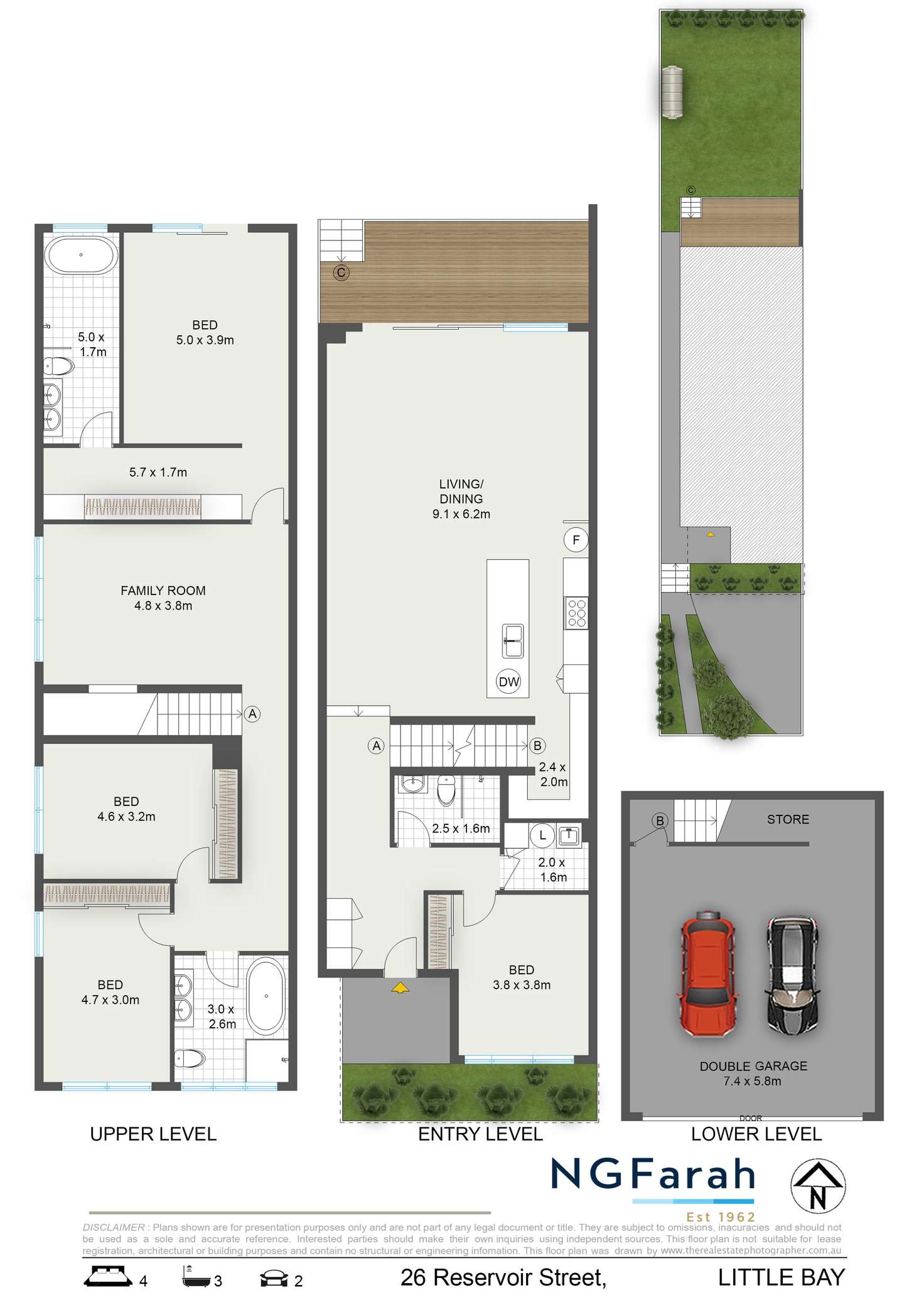 Floorplan of Homely semiDetached listing, 26 Reservoir Street, Little Bay NSW 2036