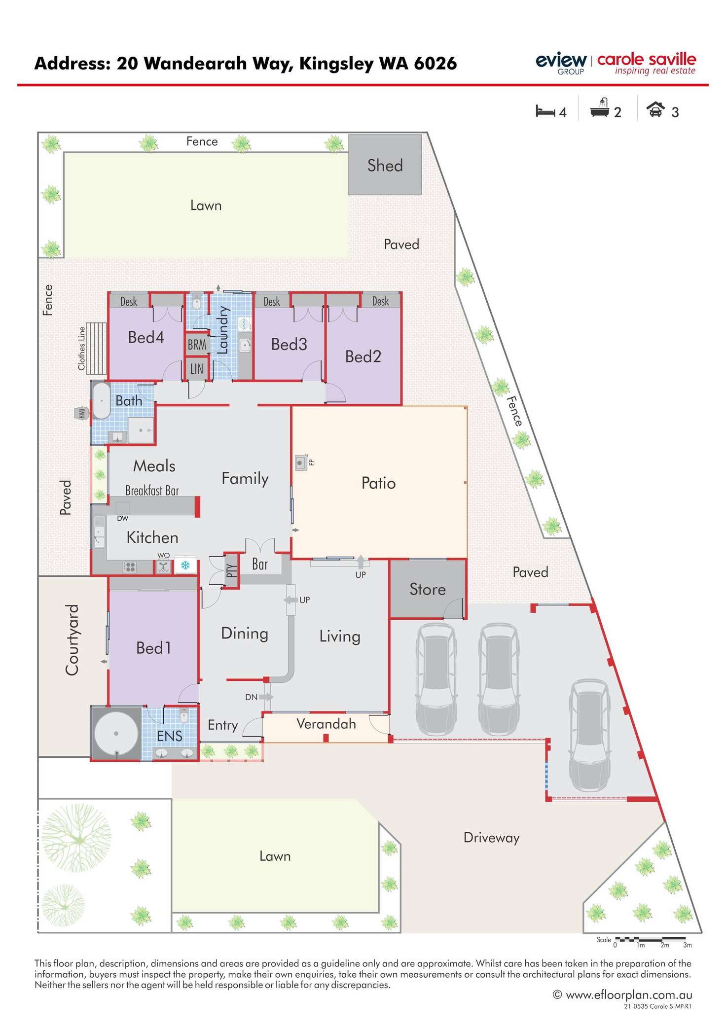 Floorplan of Homely house listing, 20 Wandearah Way, Kingsley WA 6026