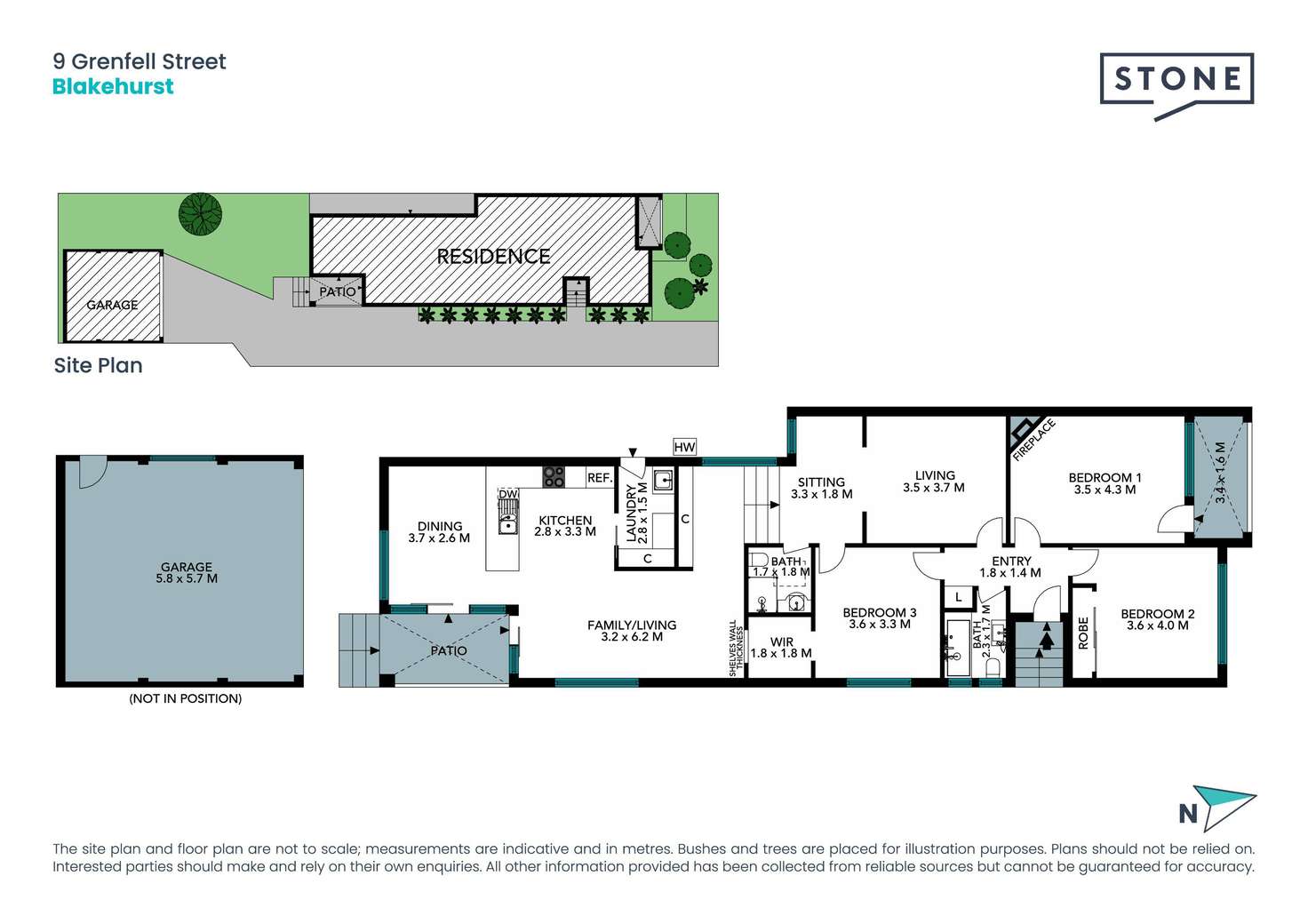 Floorplan of Homely semiDetached listing, 9 Grenfell Street, Blakehurst NSW 2221