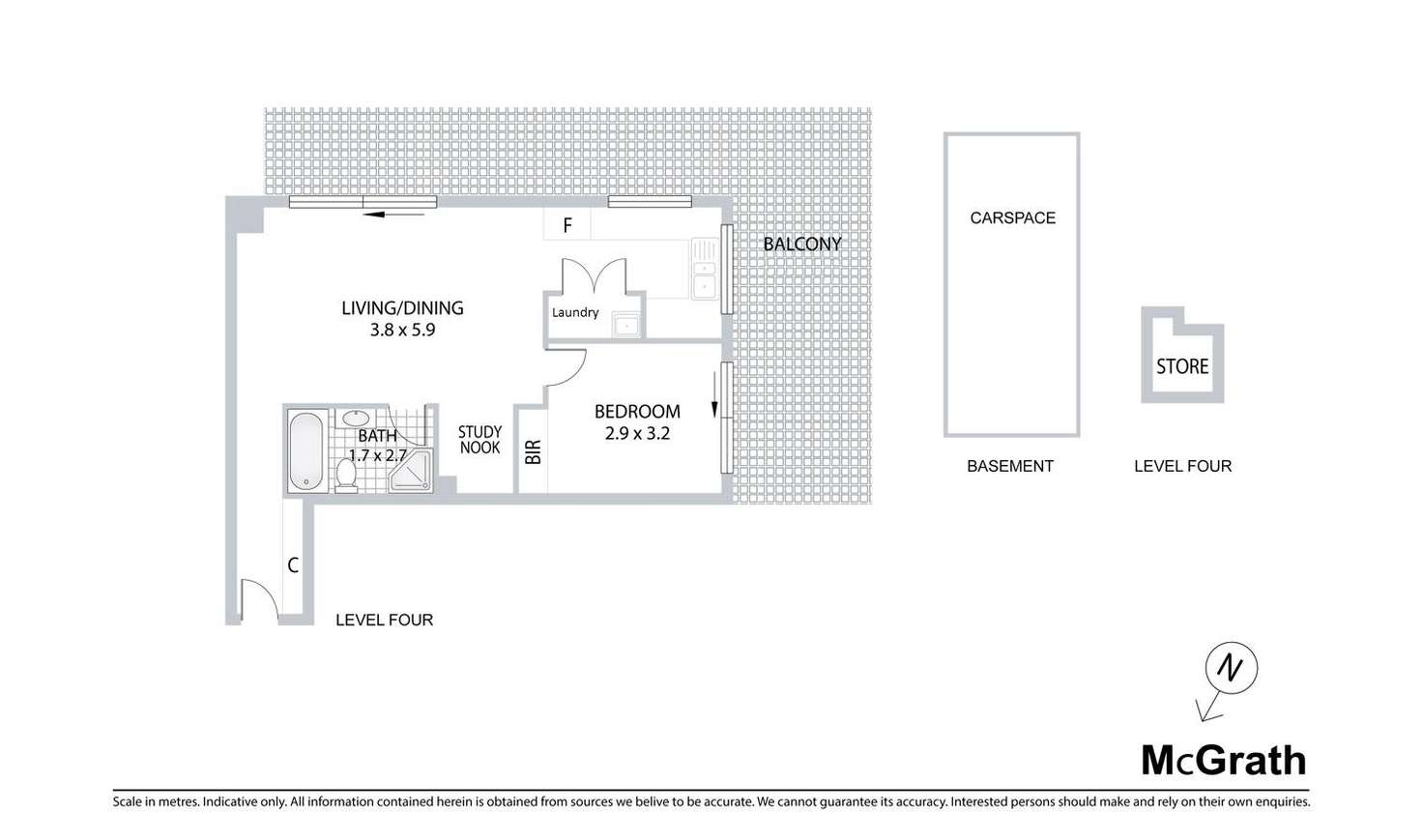 Floorplan of Homely apartment listing, 60/5-15 Balmoral Street, Waitara NSW 2077