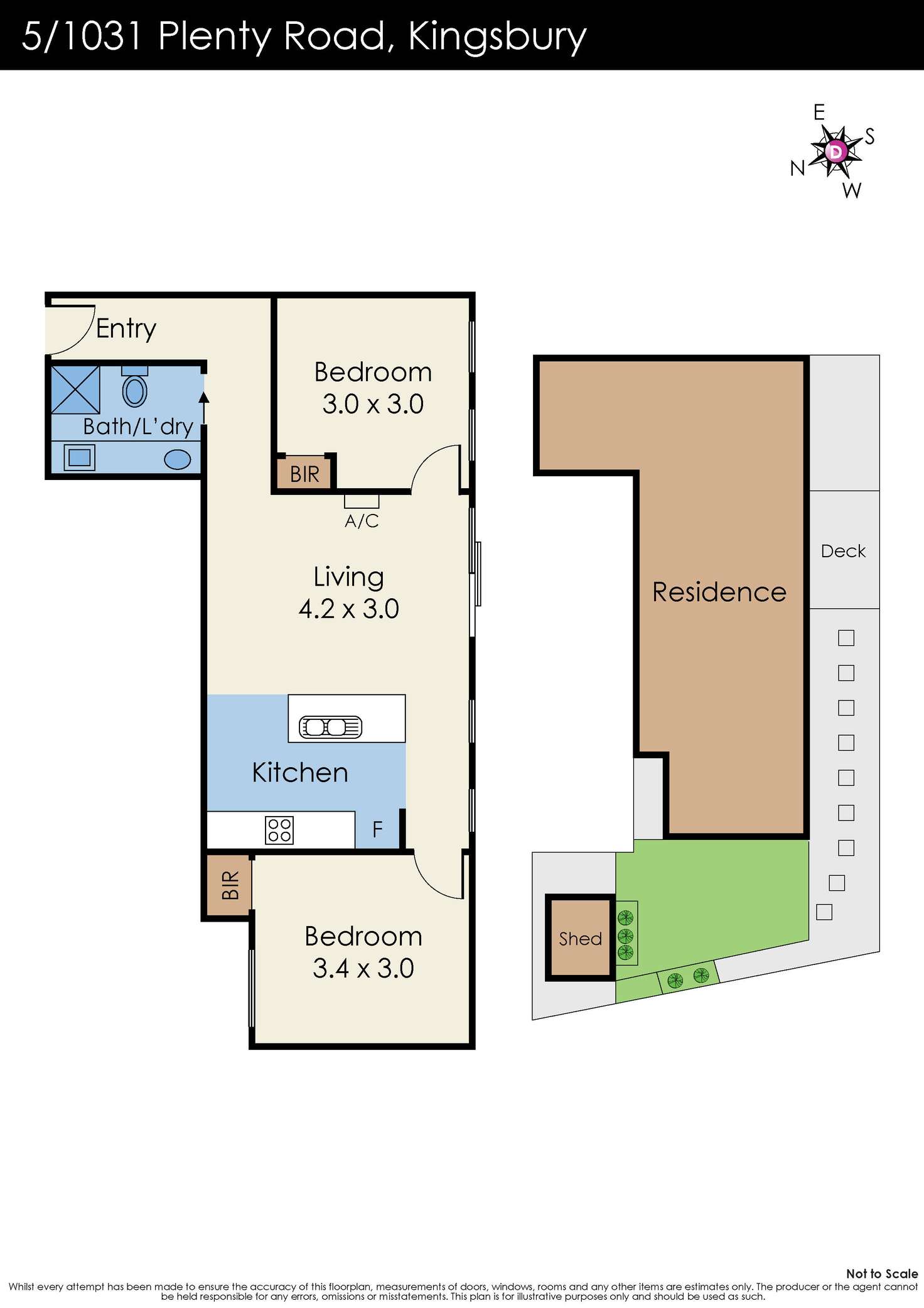 Floorplan of Homely apartment listing, 5/1031 Plenty Road, Kingsbury VIC 3083