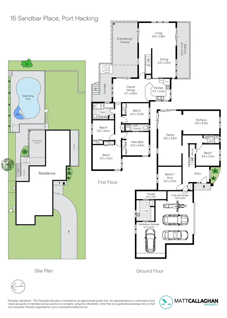 Floorplan of Homely house listing, 16 Sandbar Place, Port Hacking NSW 2229