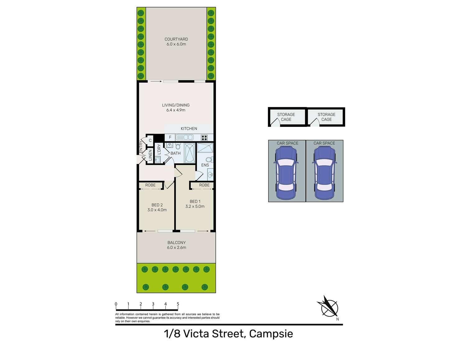 Floorplan of Homely apartment listing, 1/8 Victa Street, Campsie NSW 2194
