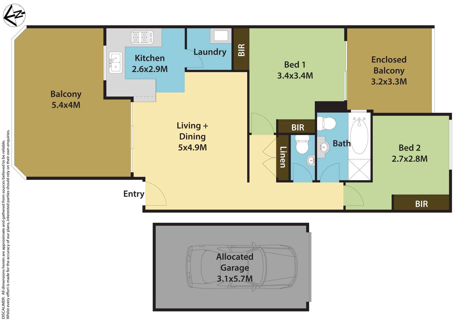 Floorplan of Homely apartment listing, 7/62-64 Fullagar Road, Wentworthville NSW 2145