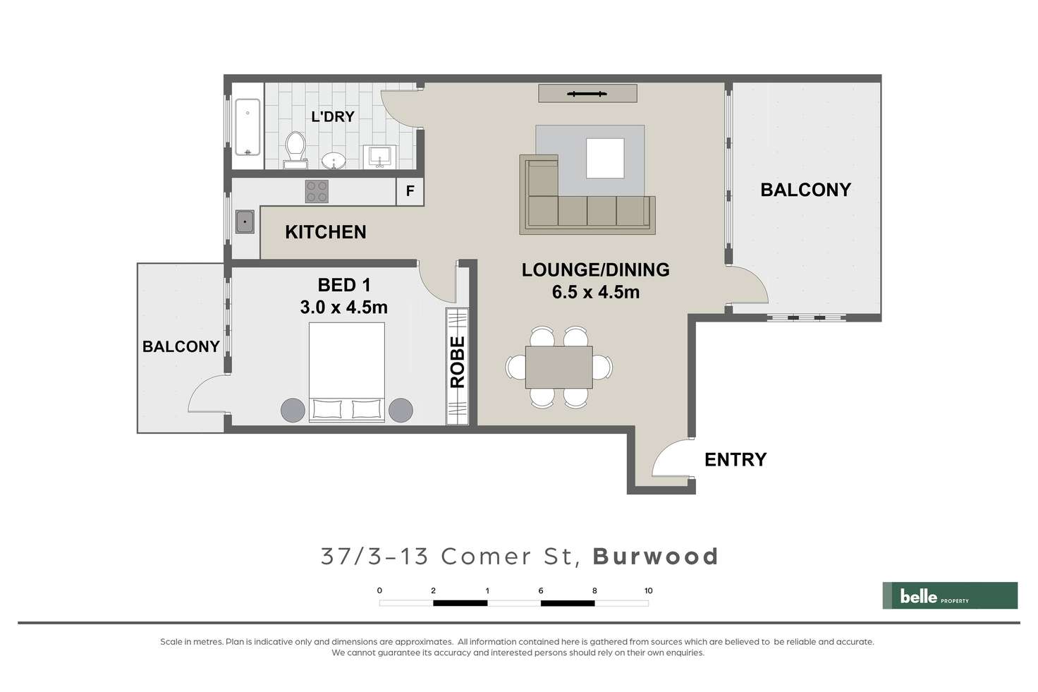 Floorplan of Homely apartment listing, 37/3-13 Comer Street, Burwood NSW 2134