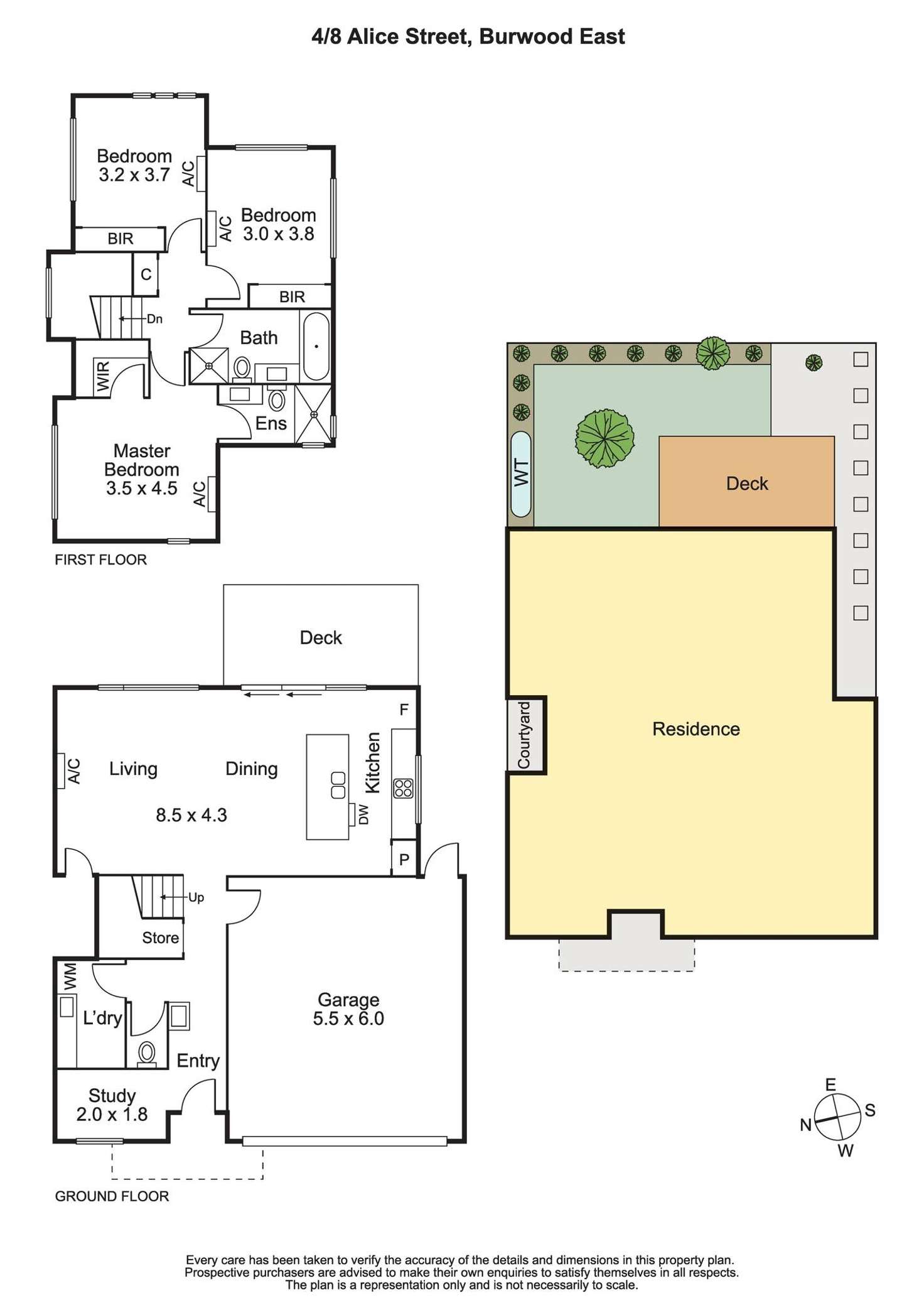 Floorplan of Homely townhouse listing, 4/8 Alice Street, Burwood East VIC 3151