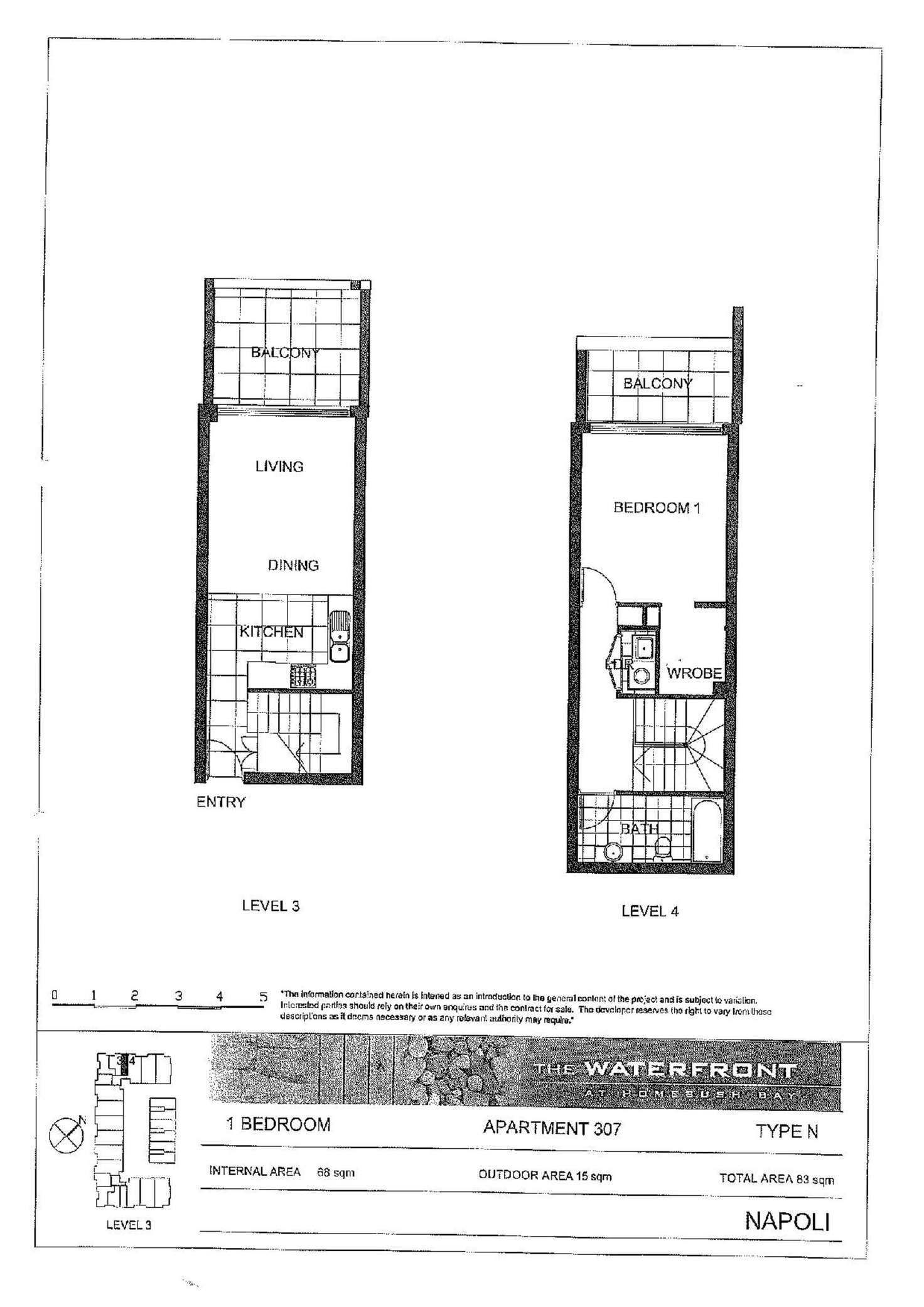 Floorplan of Homely apartment listing, 307/3 Stromboli Strait, Wentworth Point NSW 2127