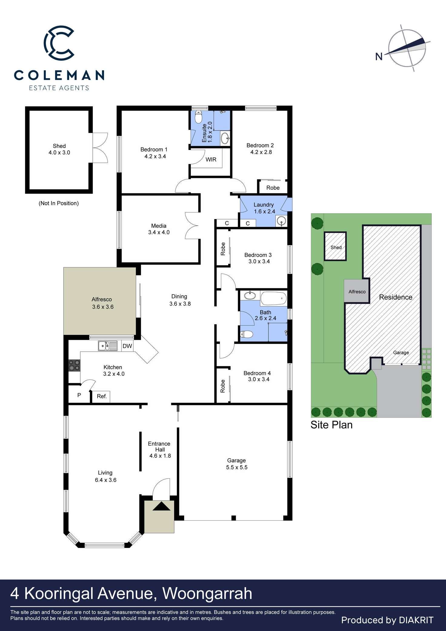 Floorplan of Homely house listing, 4 Kooringal Avenue, Woongarrah NSW 2259
