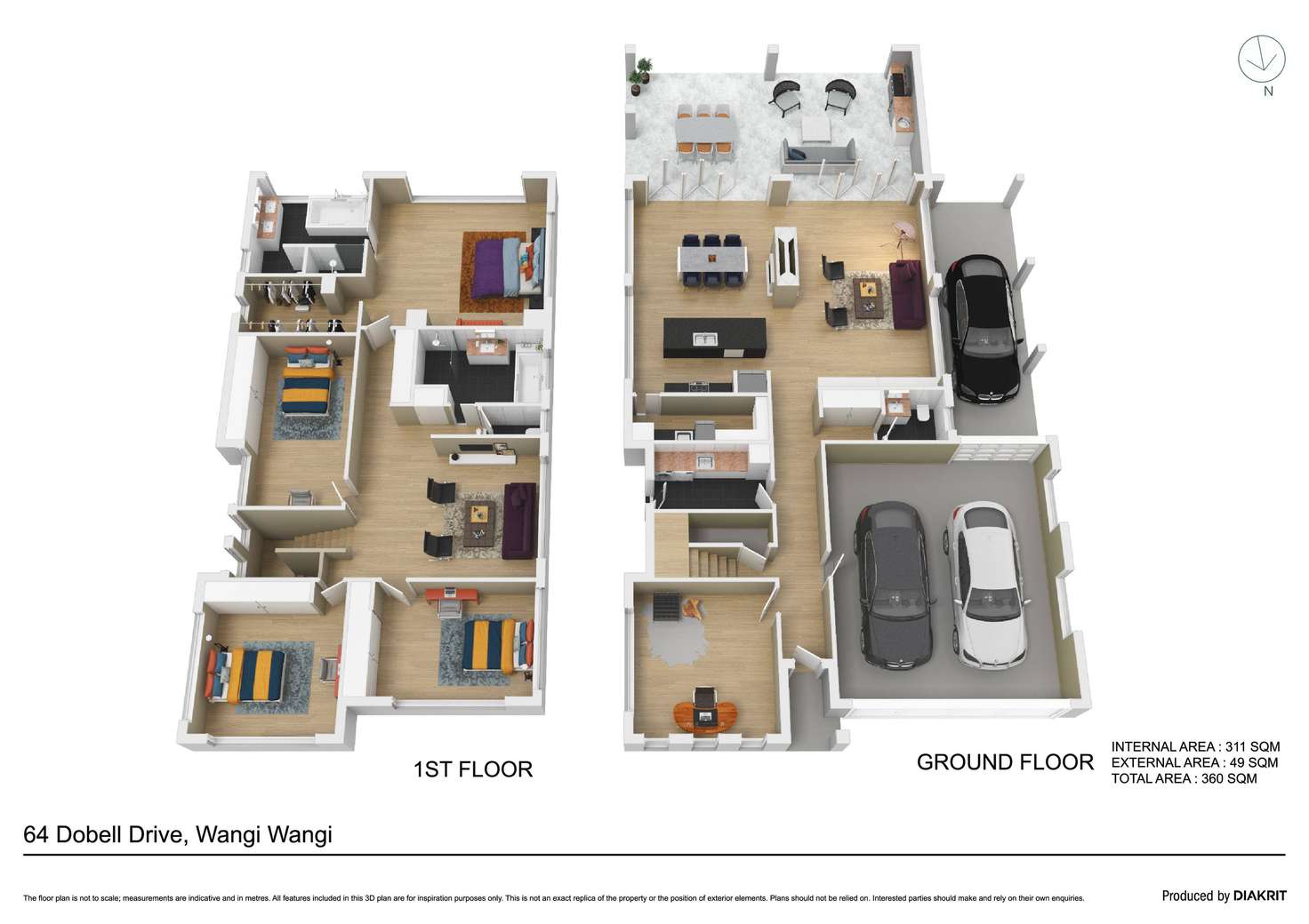 Floorplan of Homely house listing, 64 Dobell Drive, Wangi Wangi NSW 2267