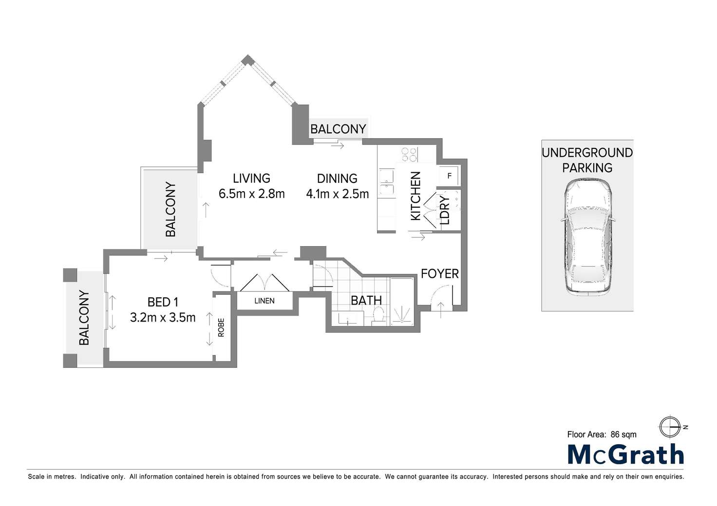 Floorplan of Homely apartment listing, 2048/2633 Gold Coast Highway, Broadbeach QLD 4218