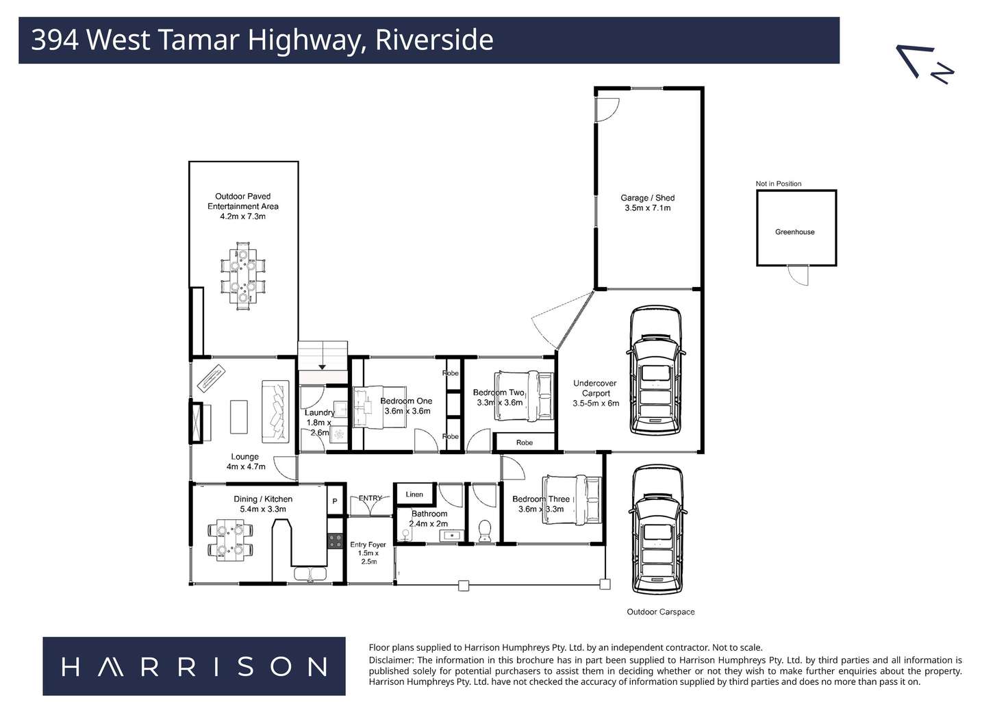 Floorplan of Homely house listing, 394 West Tamar Road, Riverside TAS 7250