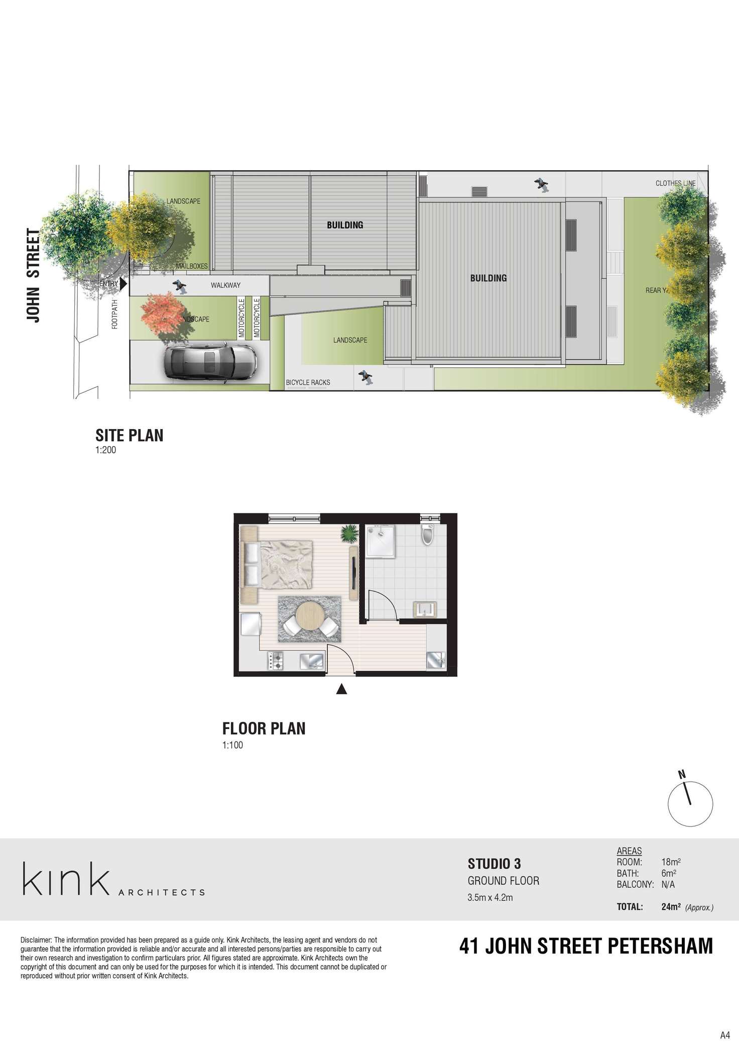 Floorplan of Homely studio listing, 6/41 John Street, Petersham NSW 2049