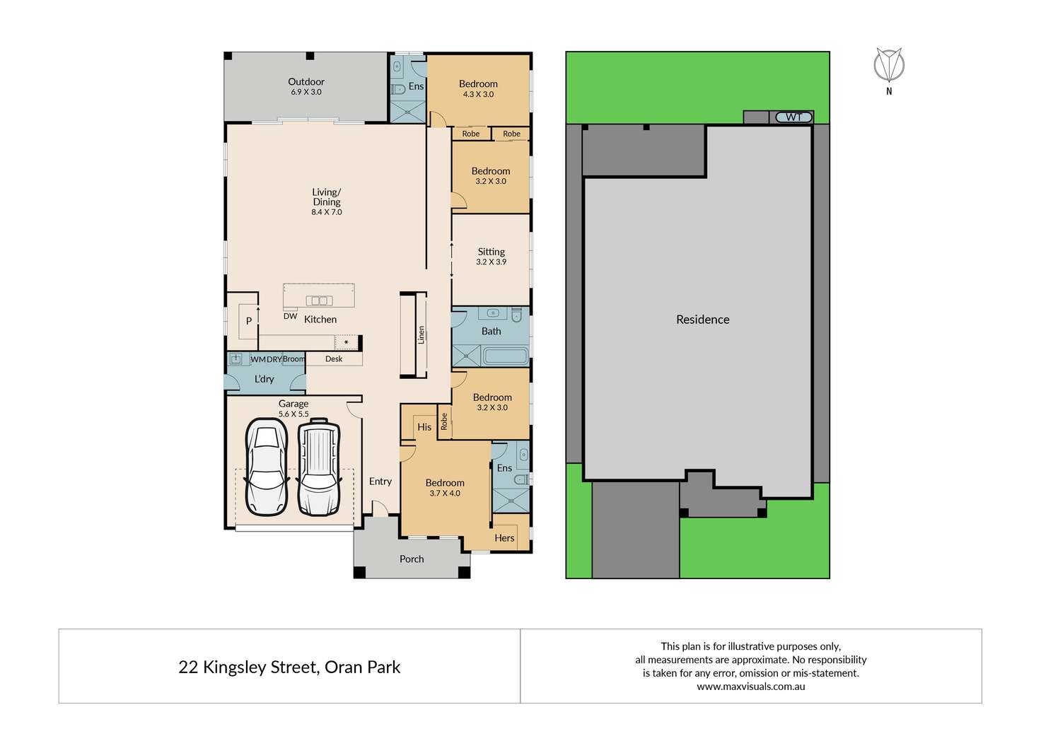 Floorplan of Homely house listing, 22 Kingsley Street, Oran Park NSW 2570