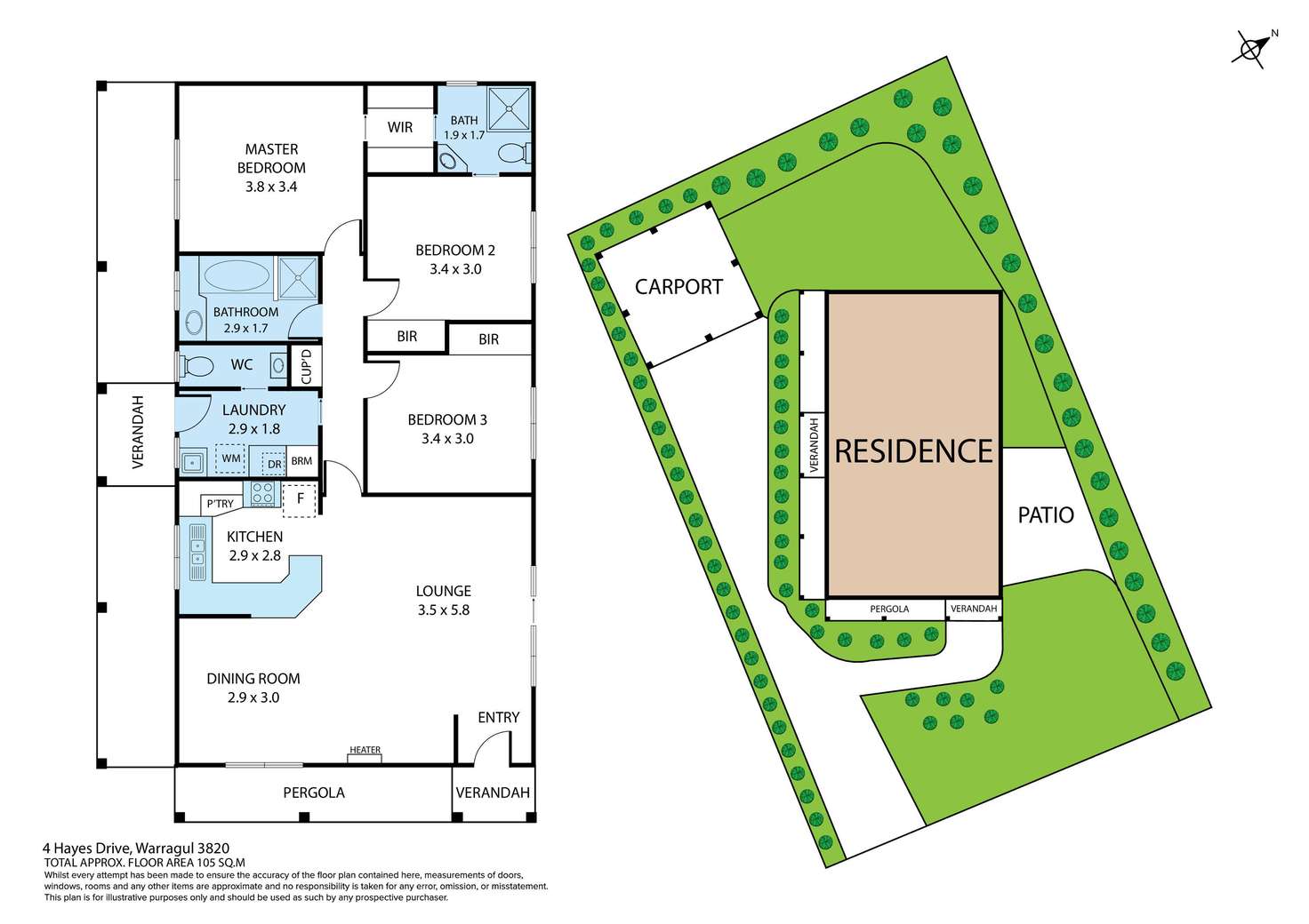 Floorplan of Homely house listing, 4 Hayes Drive, Warragul VIC 3820