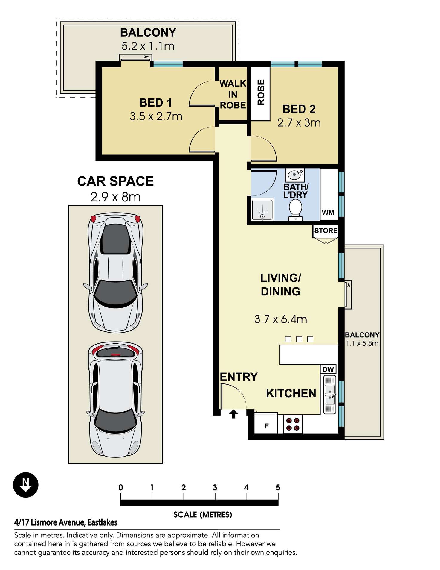 Floorplan of Homely apartment listing, 4/17 Lismore Avenue, Dee Why NSW 2099