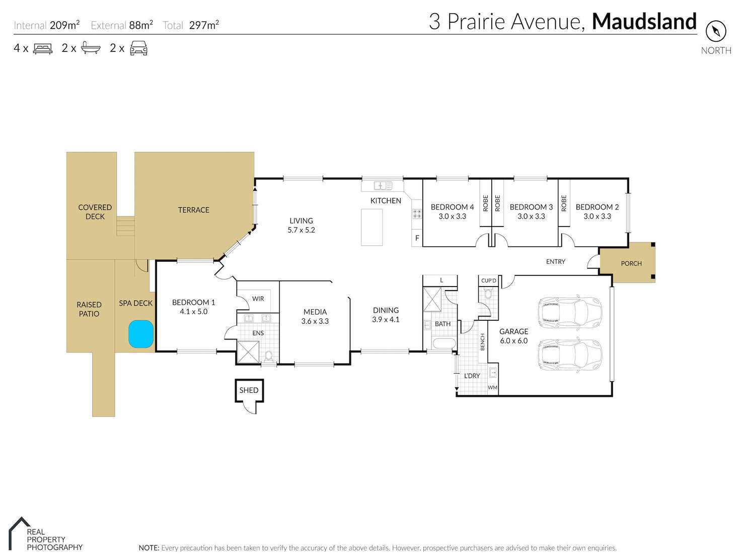 Floorplan of Homely house listing, 3 Prairie Avenue, Maudsland QLD 4210