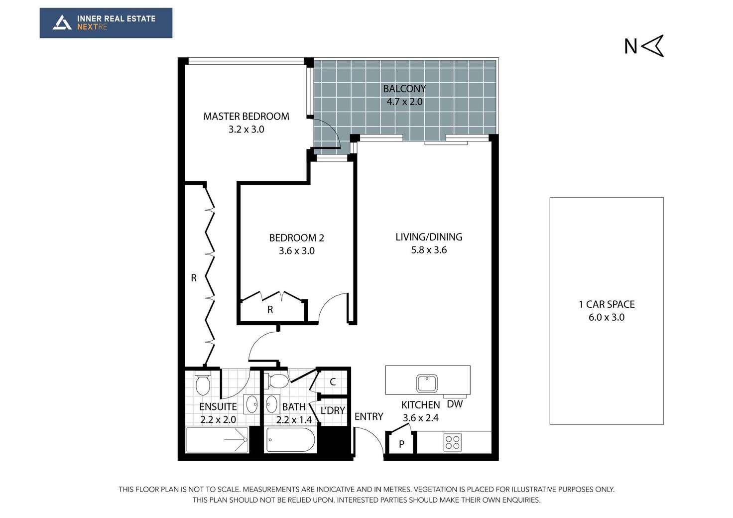 Floorplan of Homely apartment listing, 404/20 Burnley Street, Richmond VIC 3121