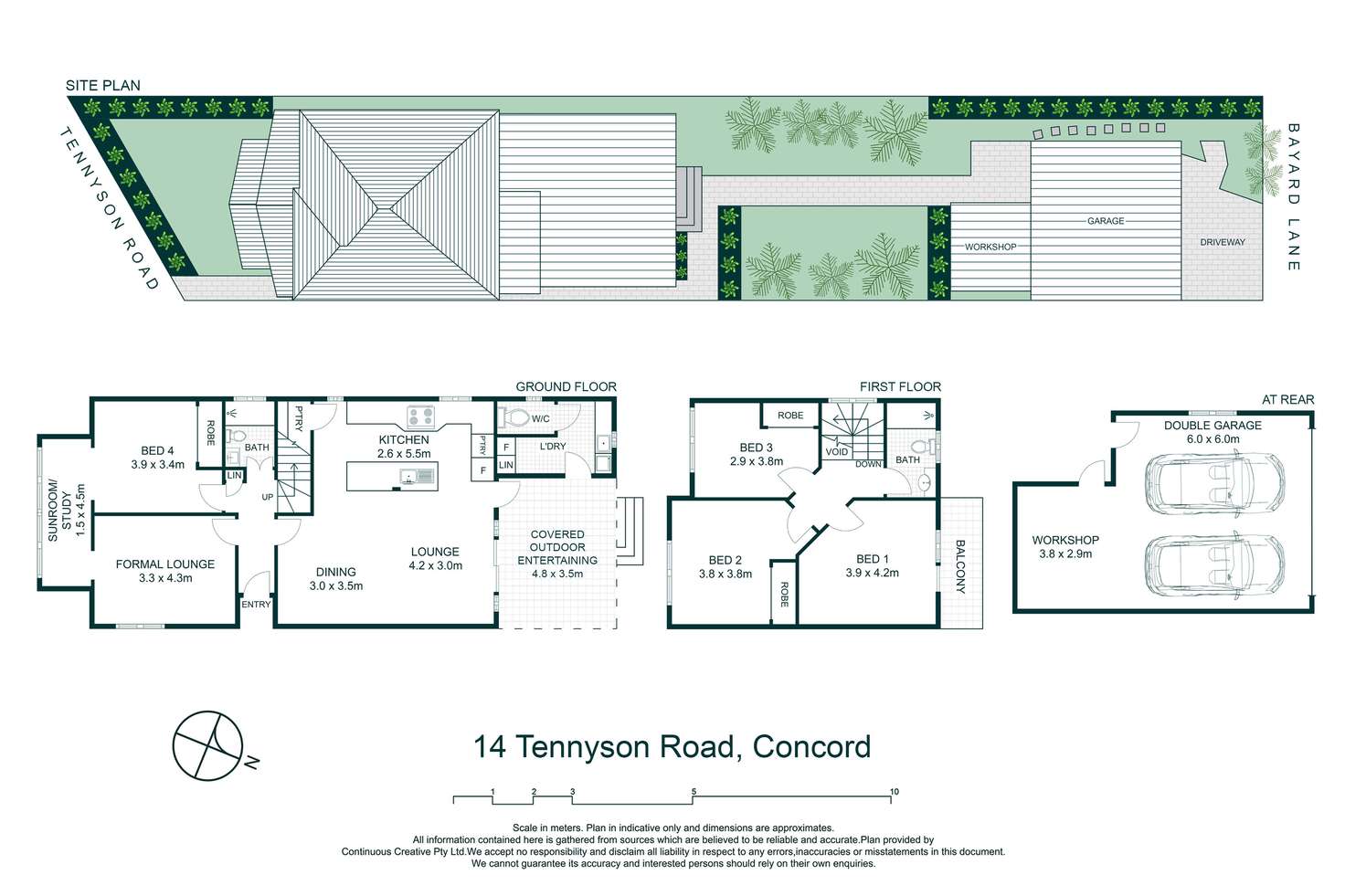 Floorplan of Homely house listing, 14 Tennyson Road, Concord NSW 2137