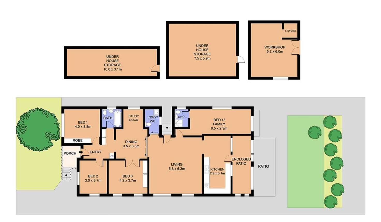 Floorplan of Homely house listing, 28 Melville Street, Ashbury NSW 2193