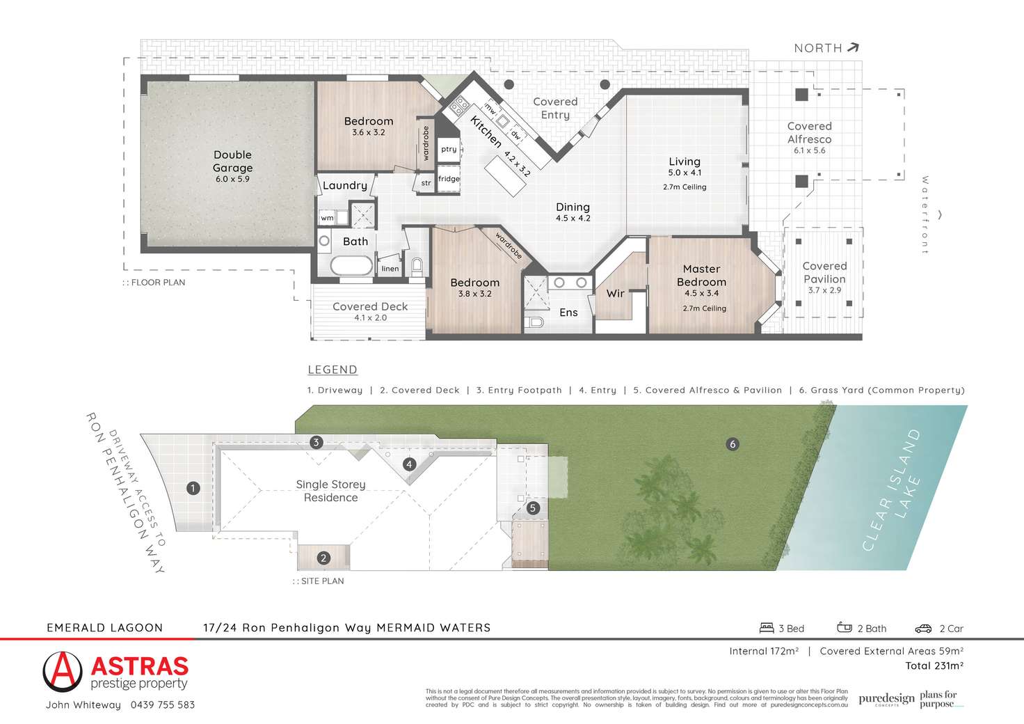 Floorplan of Homely townhouse listing, 17/24 Ron Penhaligon Way, Robina QLD 4226