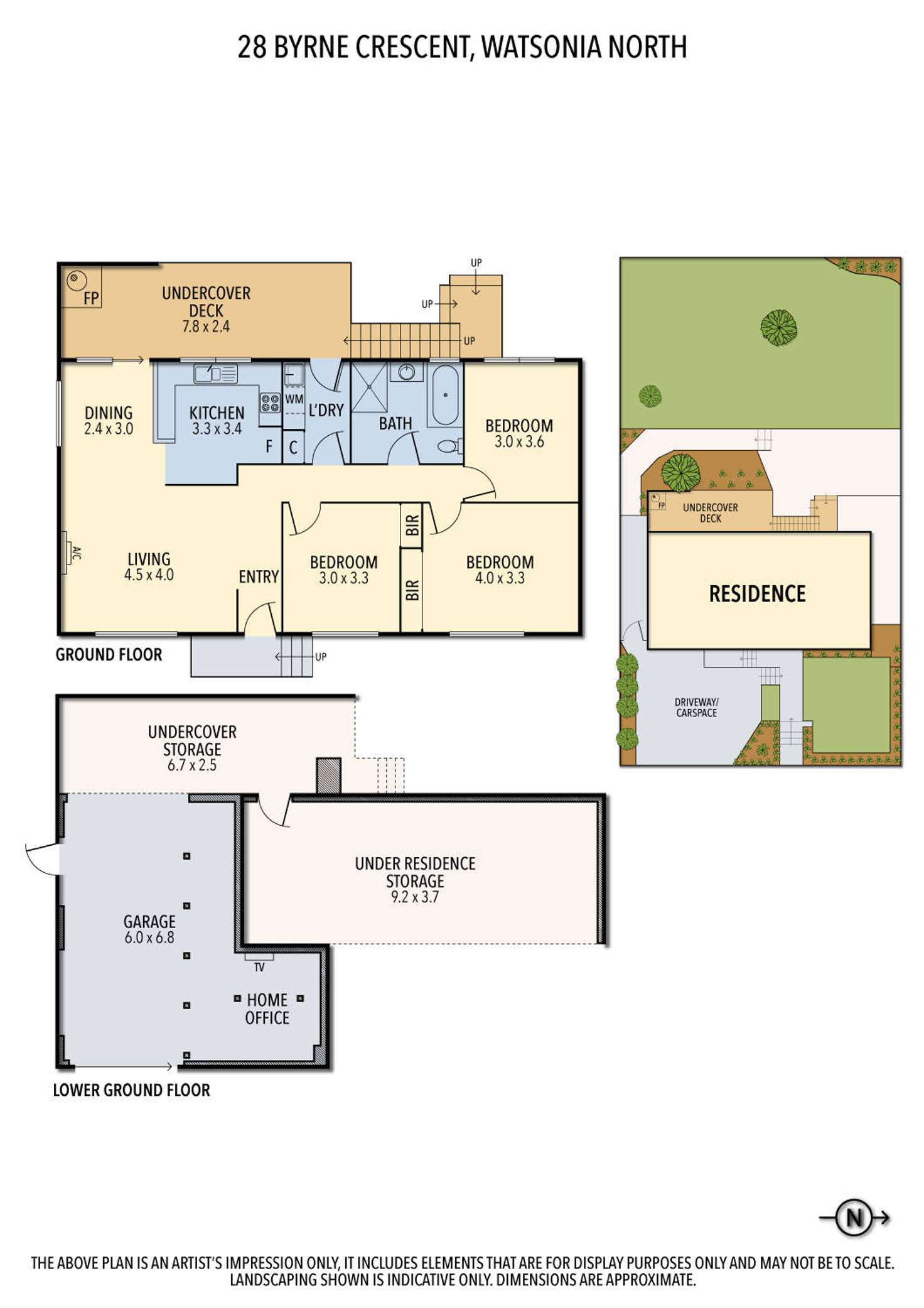 Floorplan of Homely house listing, 28 Byrne Crescent, Watsonia North VIC 3087