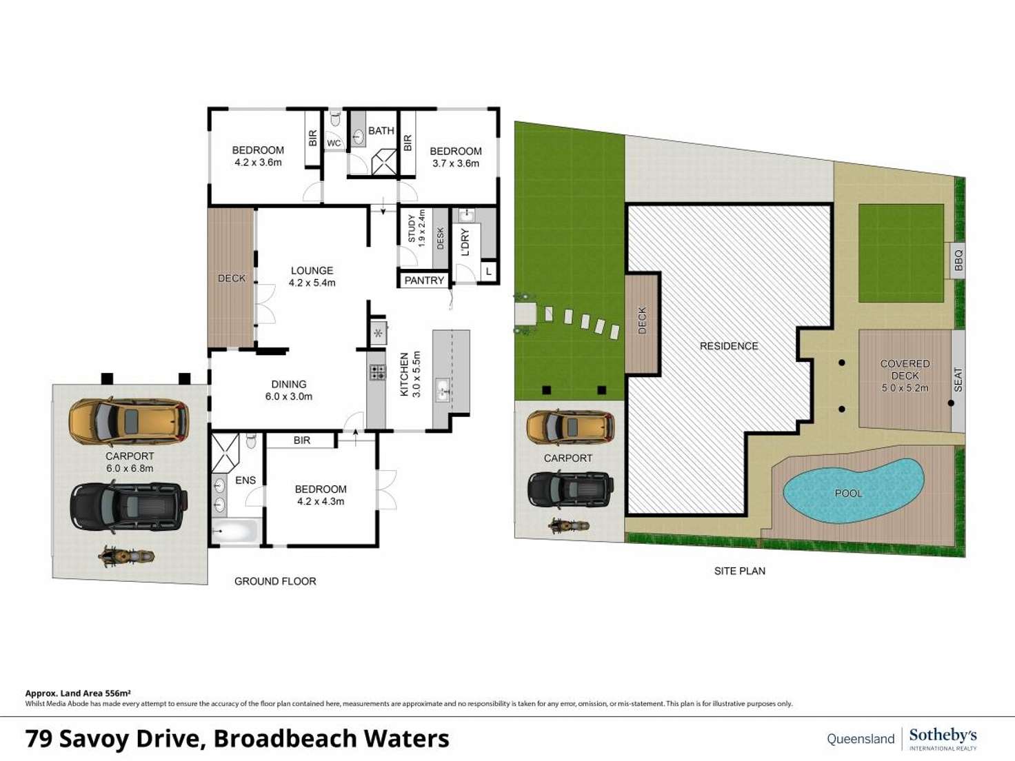 Floorplan of Homely house listing, 79 Savoy Drive, Broadbeach Waters QLD 4218