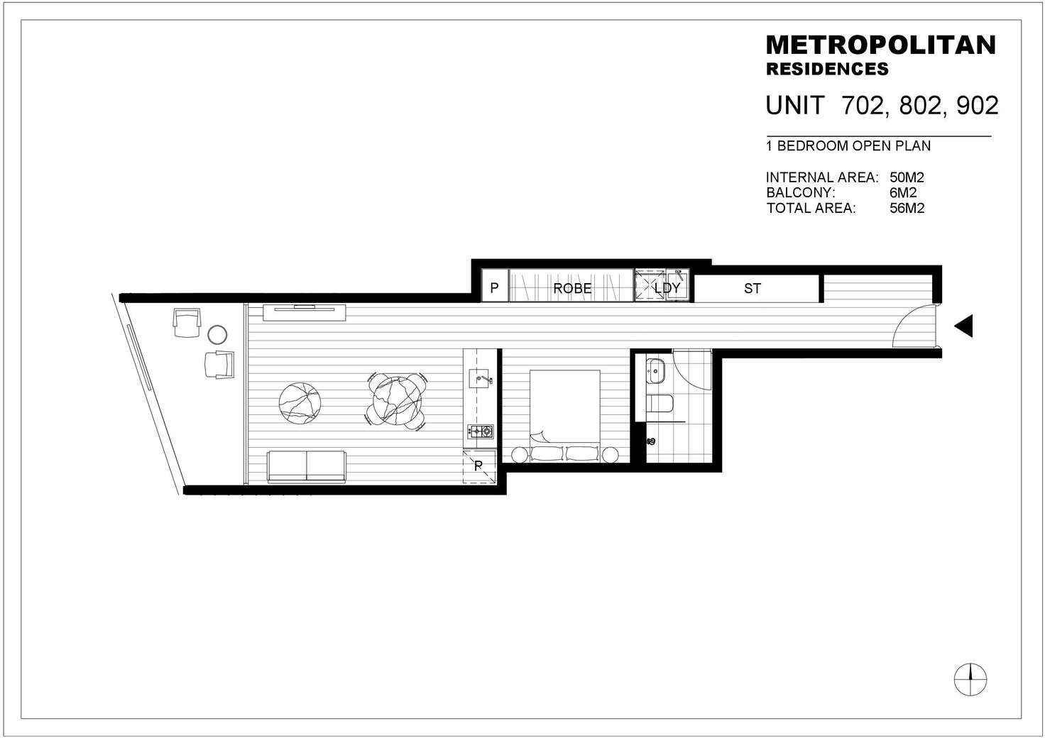 Floorplan of Homely apartment listing, 802/9 Albany Street, St Leonards NSW 2065