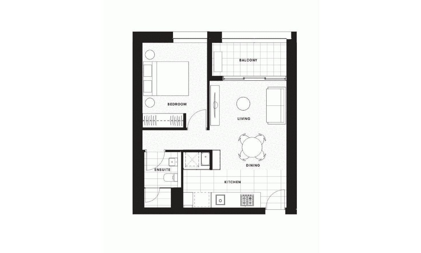 Floorplan of Homely apartment listing, 103E/888 Collins Street, Docklands VIC 3008