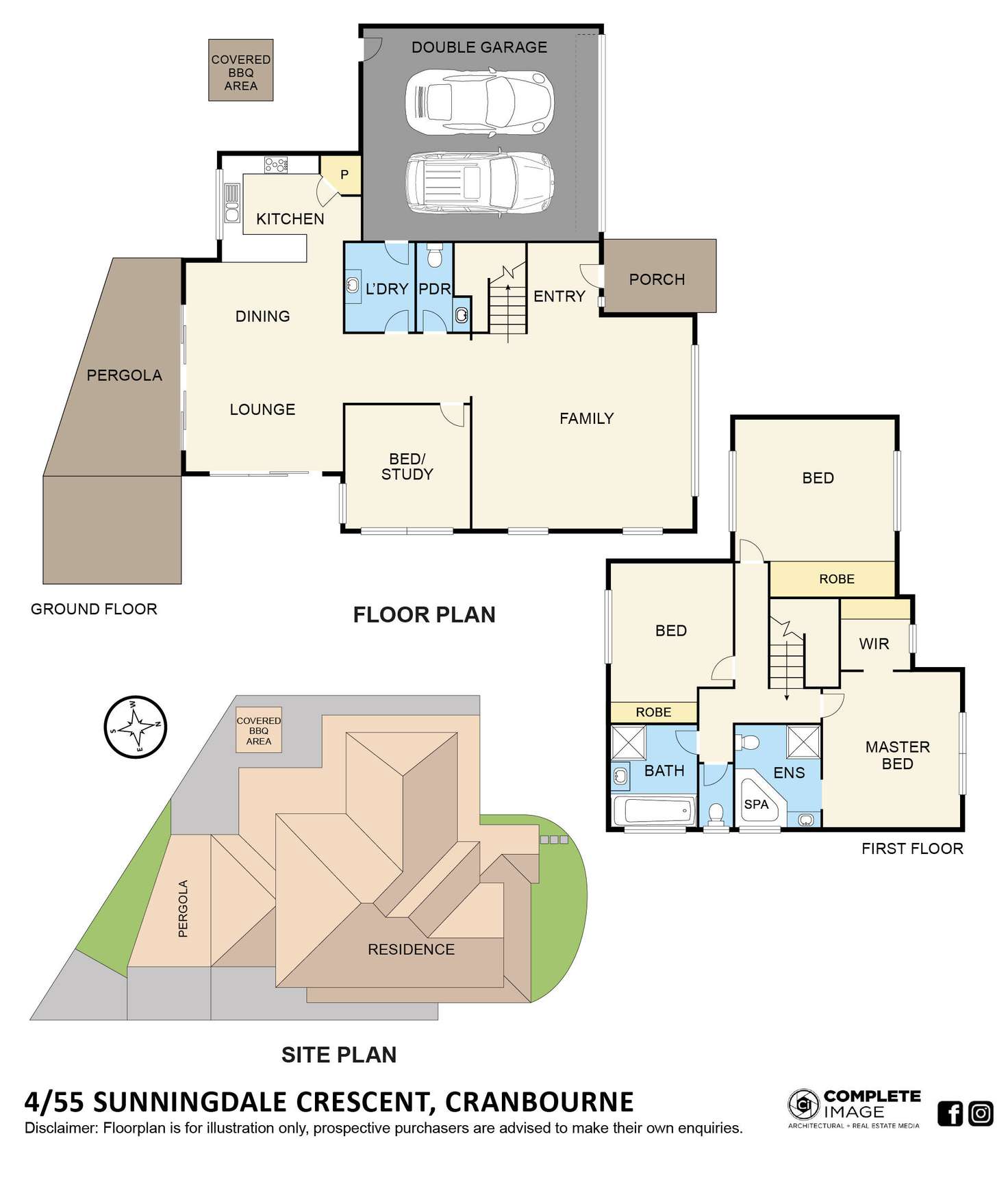 Floorplan of Homely unit listing, 4/55 Sunningdale Crescent, Cranbourne VIC 3977