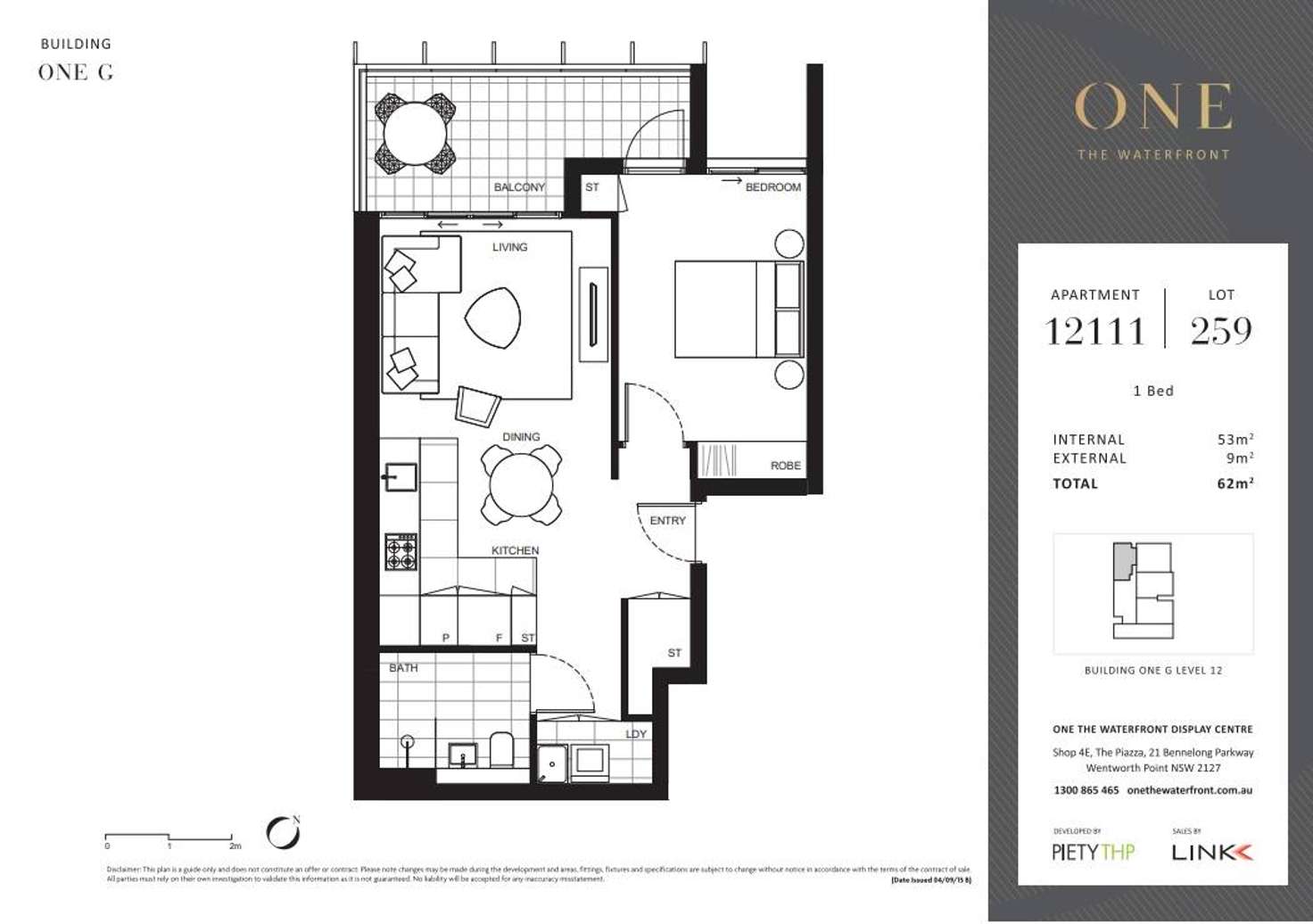 Floorplan of Homely unit listing, G12111/1 Bennelong Parkway, Wentworth Point NSW 2127