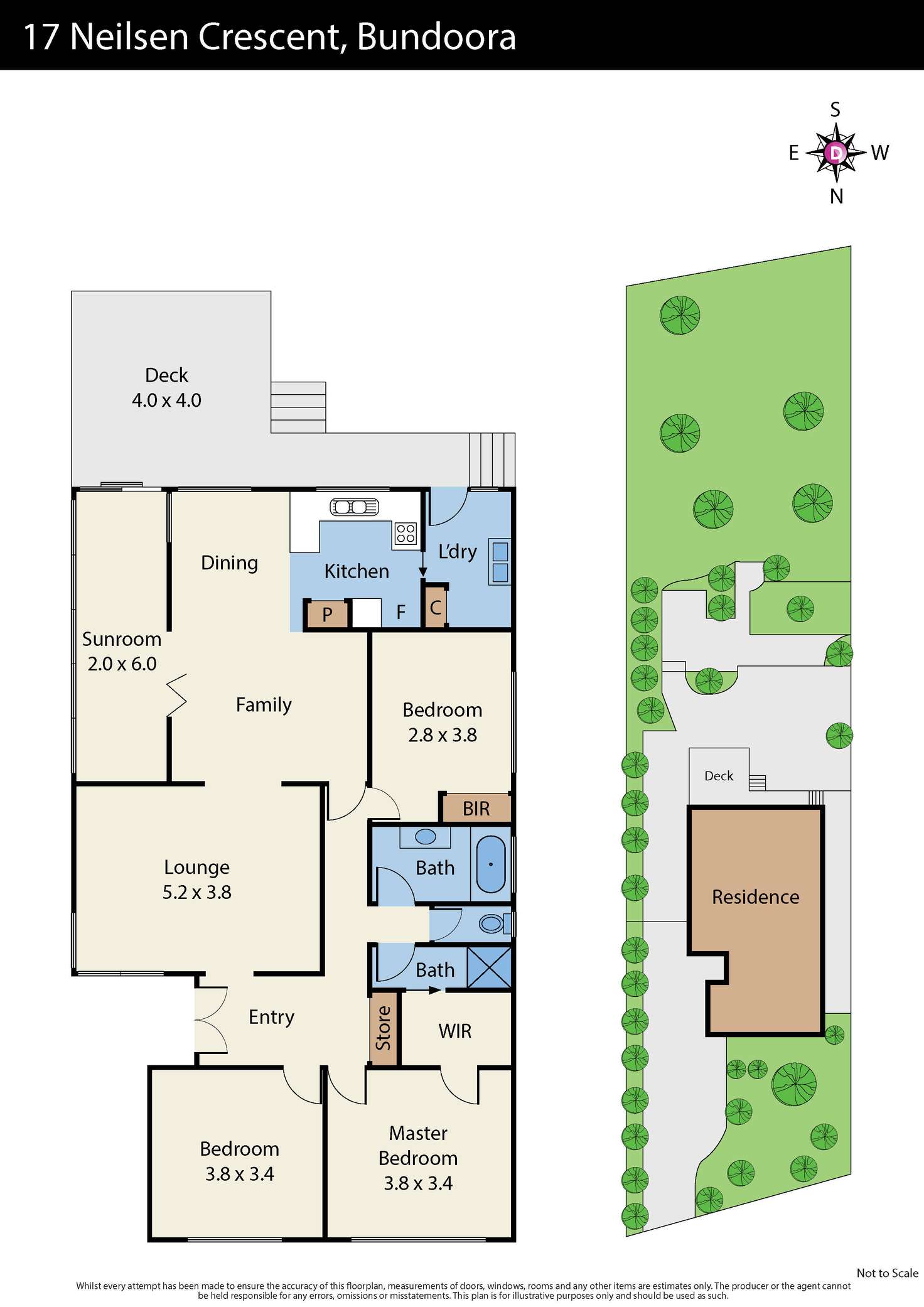 Floorplan of Homely house listing, 17 Neilsen Crescent, Bundoora VIC 3083