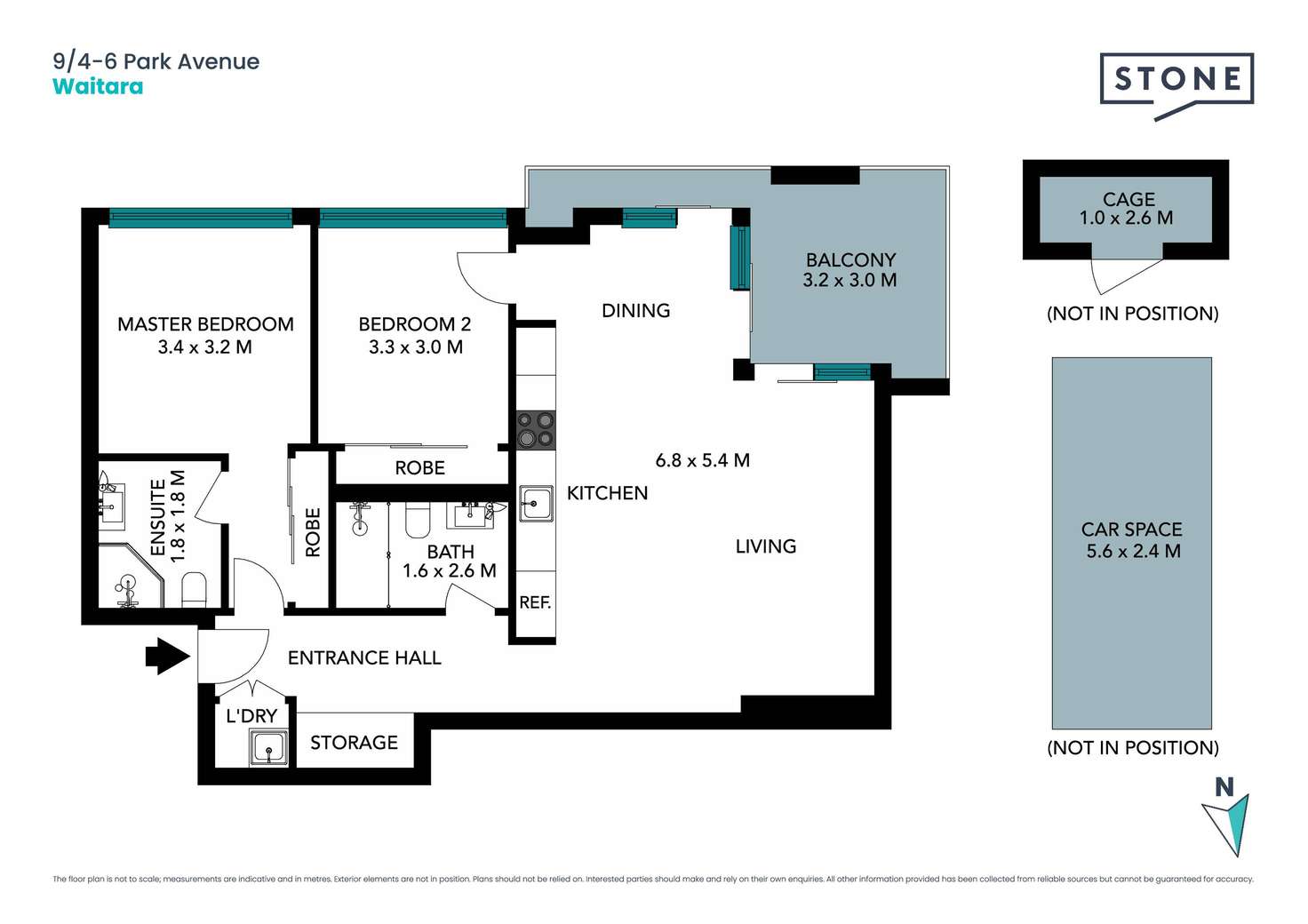 Floorplan of Homely apartment listing, 9/4-6 Park Avenue, Waitara NSW 2077