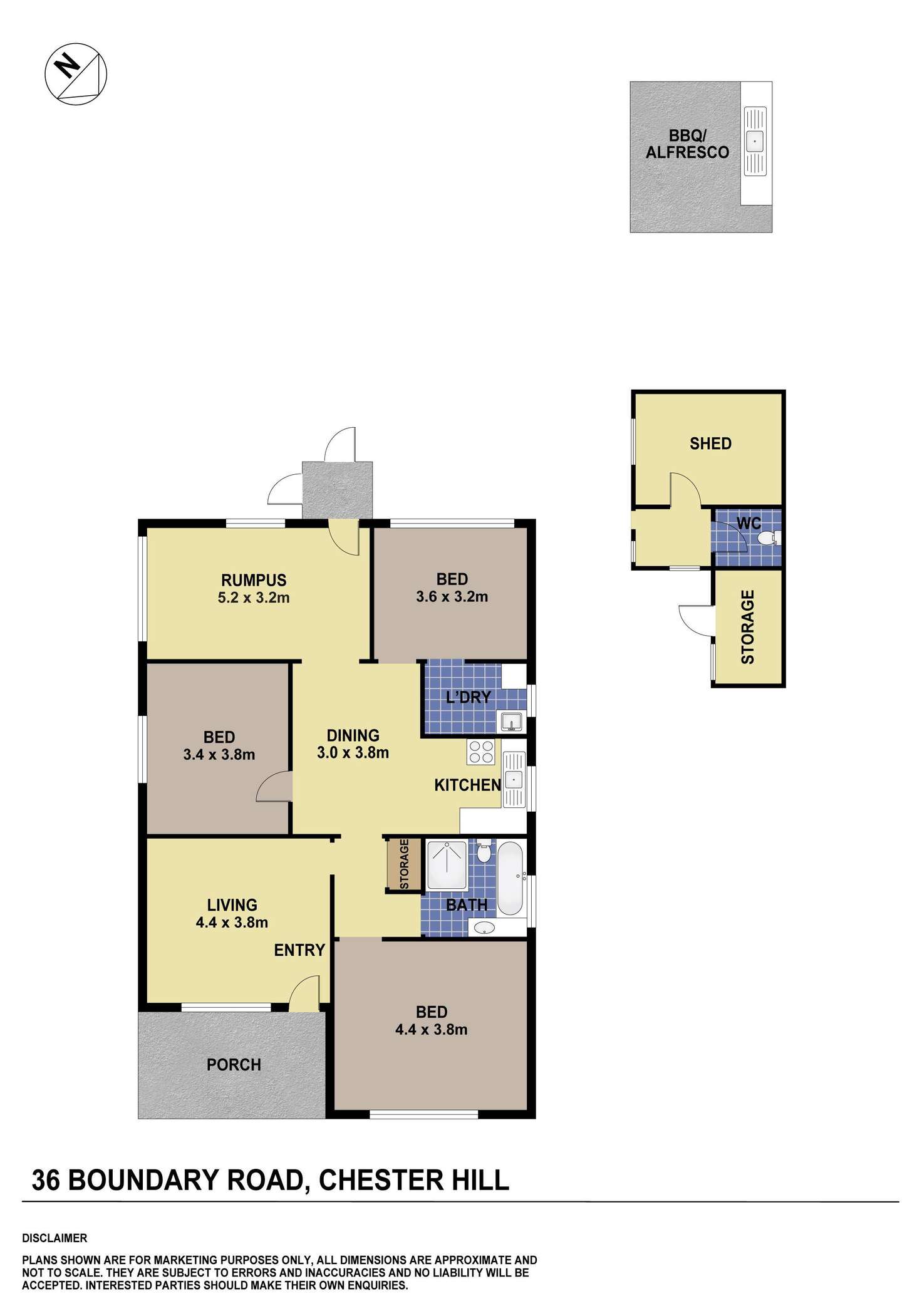 Floorplan of Homely house listing, 36 Boundary Road, Chester Hill NSW 2162