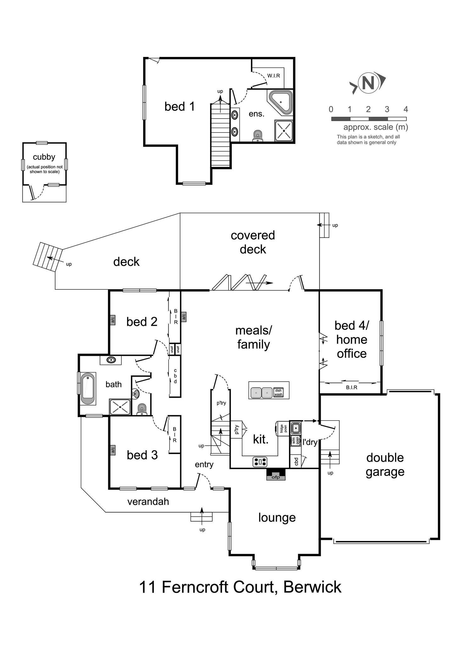 Floorplan of Homely house listing, 11 Ferncroft Court, Berwick VIC 3806