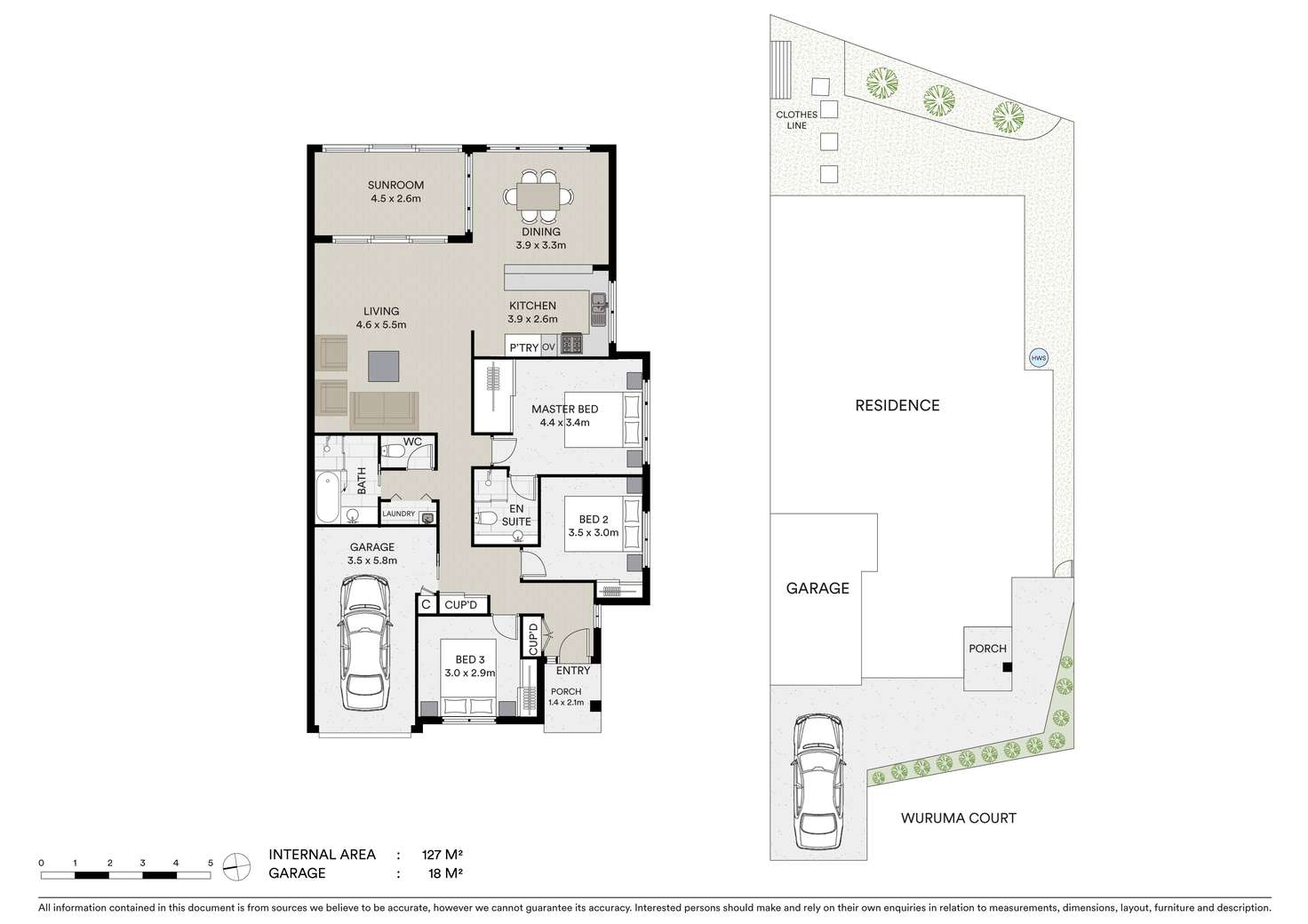 Floorplan of Homely semiDetached listing, 1/7 Wuruma Court, Elanora QLD 4221