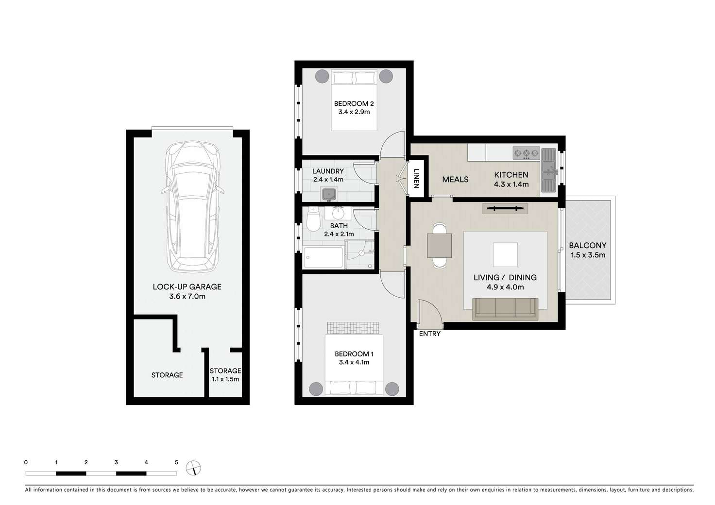 Floorplan of Homely unit listing, 3/25 Baxter Avenue, Kogarah NSW 2217