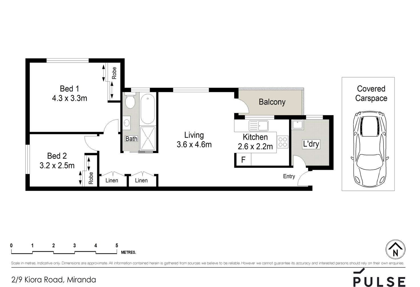 Floorplan of Homely apartment listing, 2/9 Kiora Road, Miranda NSW 2228