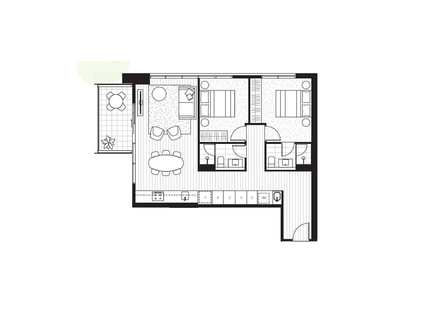 Floorplan of Homely apartment listing, 2203/29 Angas Street, Adelaide SA 5000