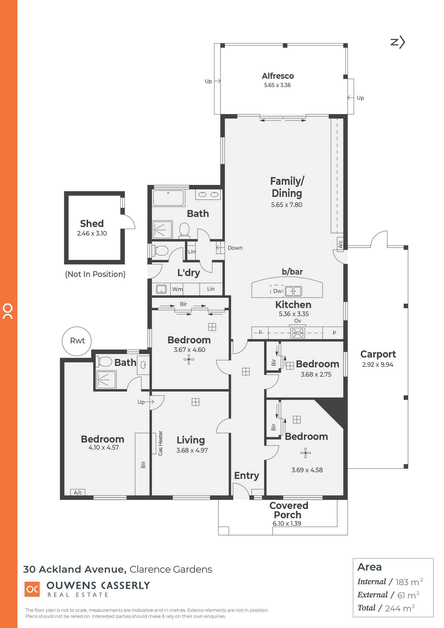 Floorplan of Homely house listing, 30 Ackland Avenue, Clarence Gardens SA 5039