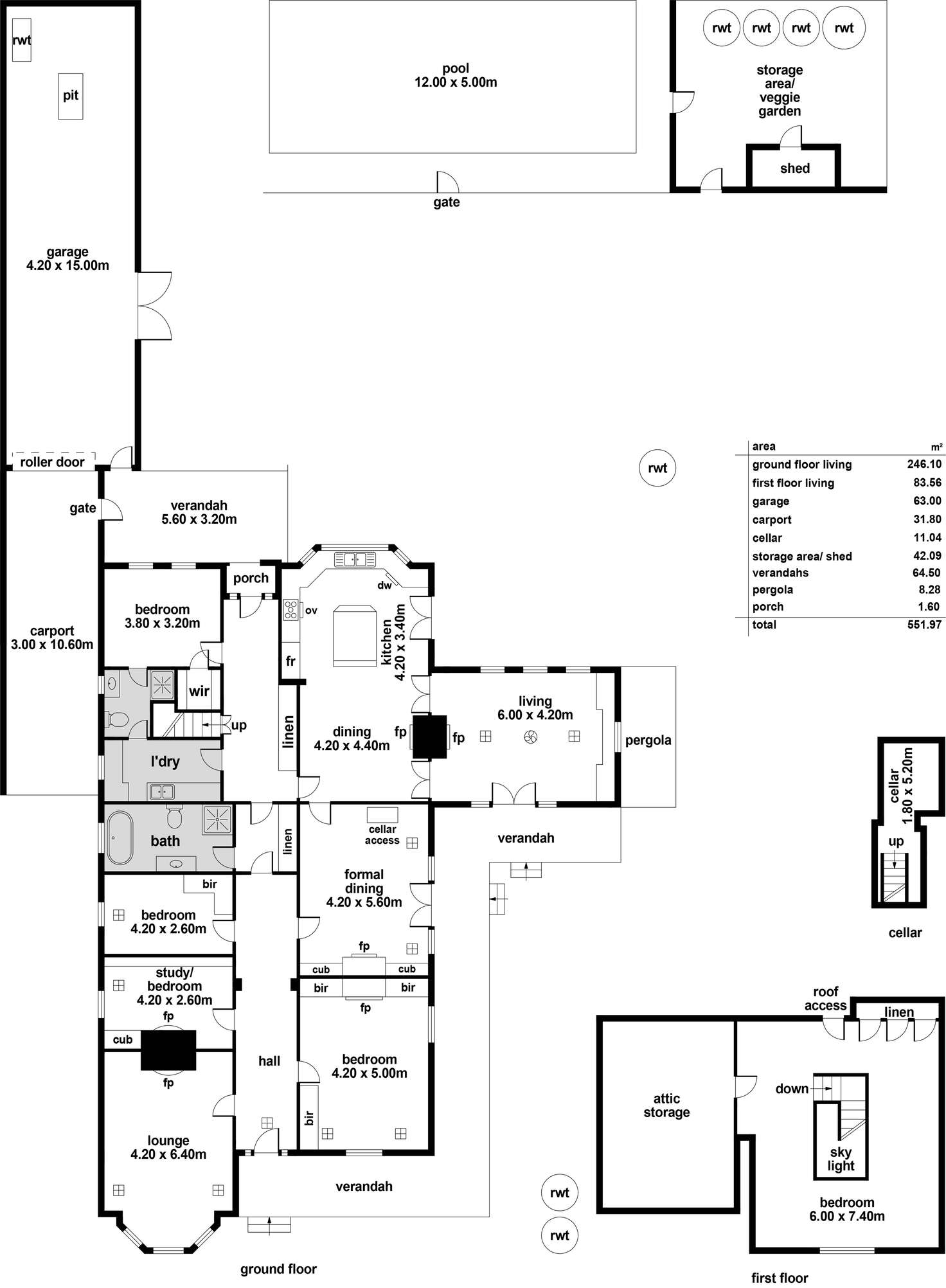 Floorplan of Homely house listing, 197 Fisher Street, Malvern SA 5061