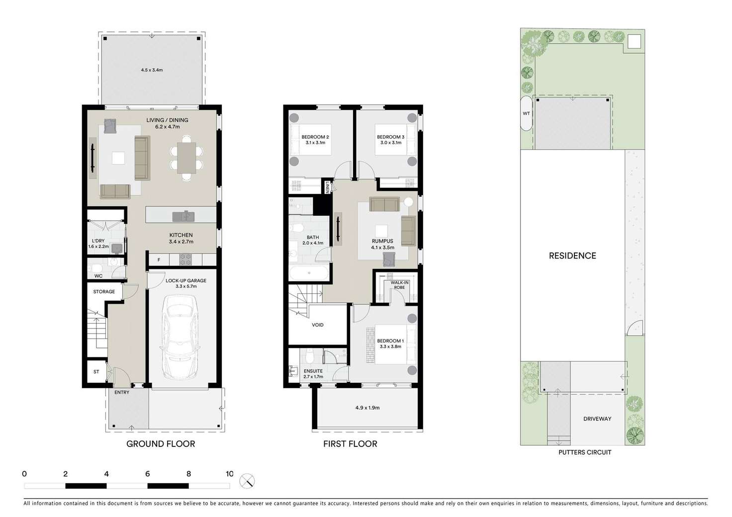 Floorplan of Homely townhouse listing, 54 Putters Circuit, Blacktown NSW 2148