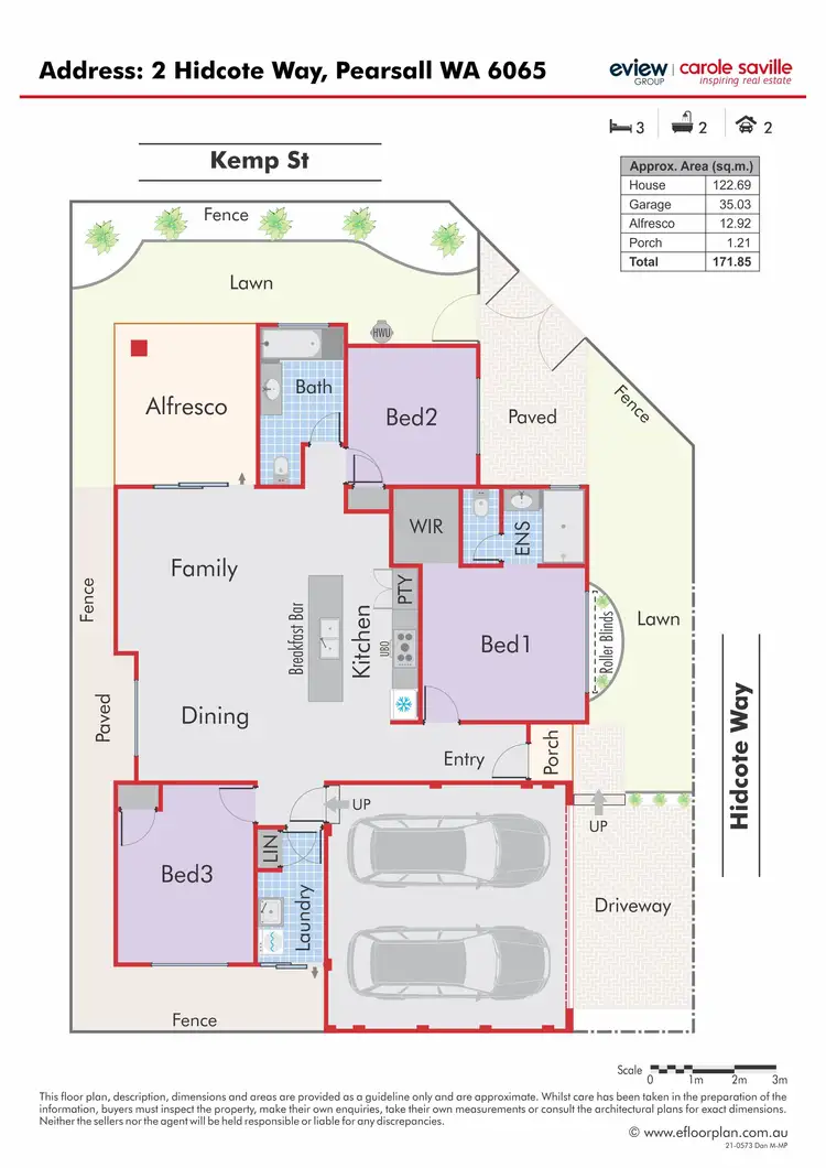 Floorplan of Homely house listing, 2 Hidcote Way, Pearsall WA 6065