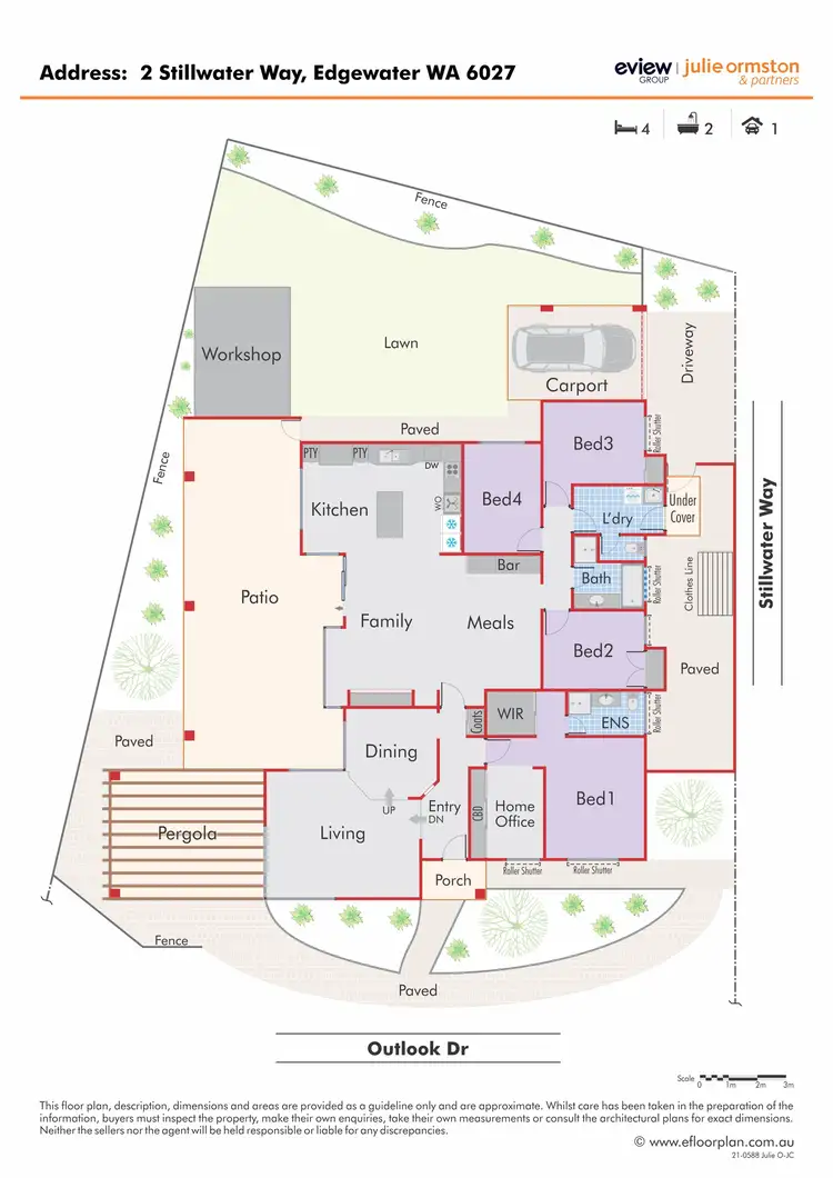 Floorplan of Homely house listing, 2 Stillwater Way, Edgewater WA 6027