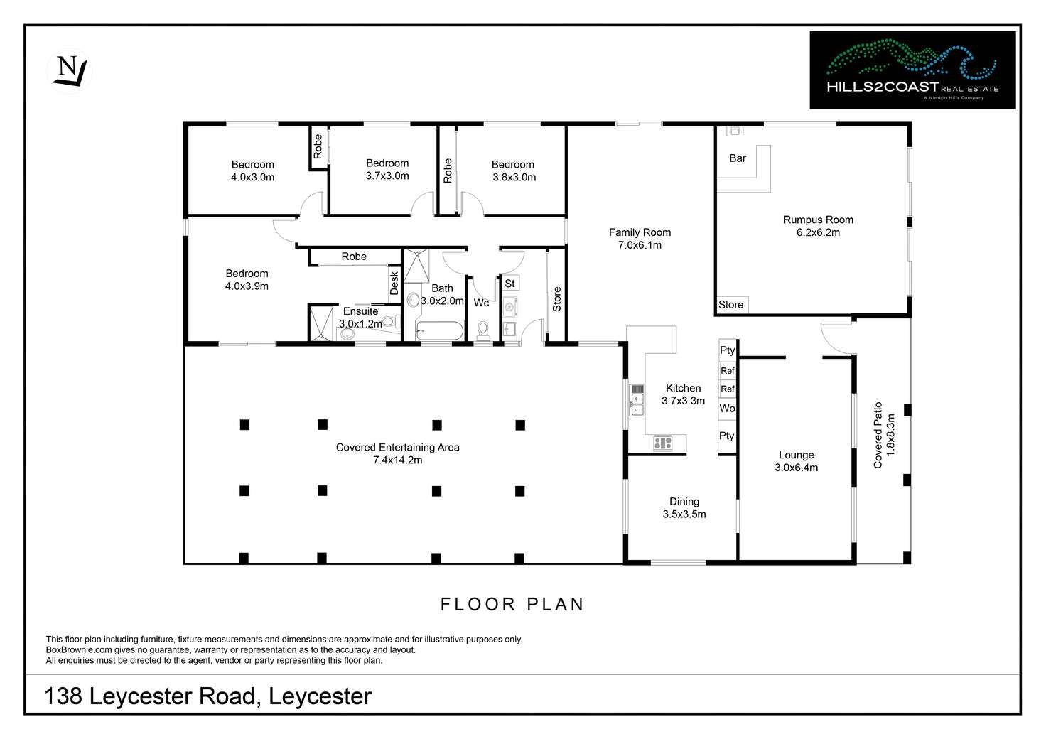 Floorplan of Homely lifestyle listing, 138 Leycester Road, Leycester NSW 2480