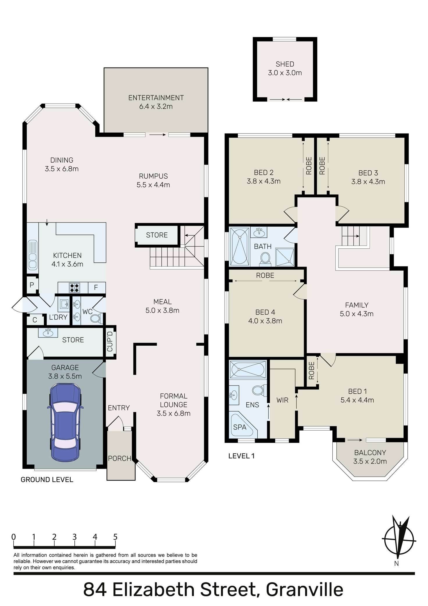 Floorplan of Homely house listing, 84 Elizabeth Street, Granville NSW 2142