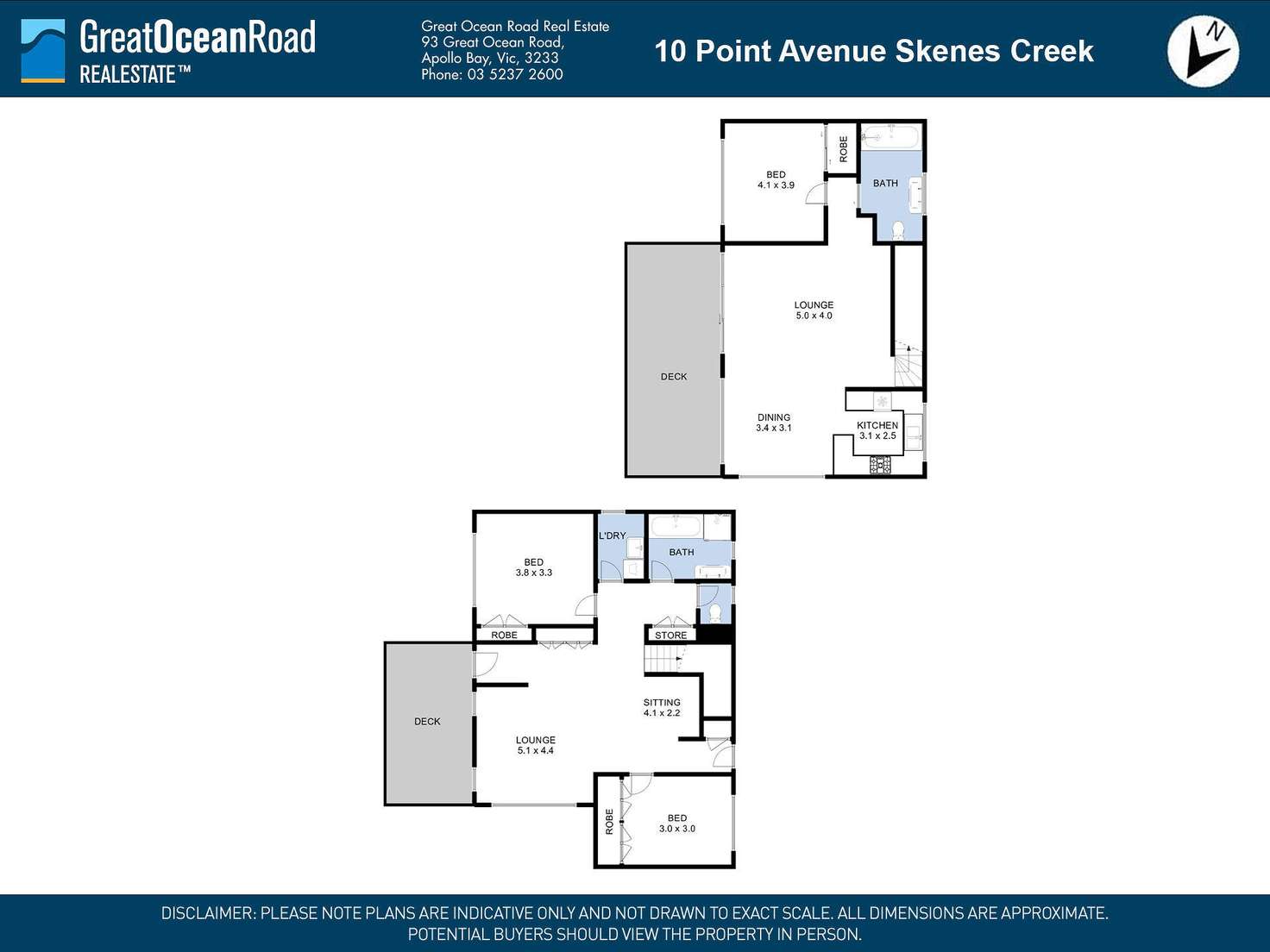 Floorplan of Homely house listing, 10 Point Avenue, Skenes Creek VIC 3233